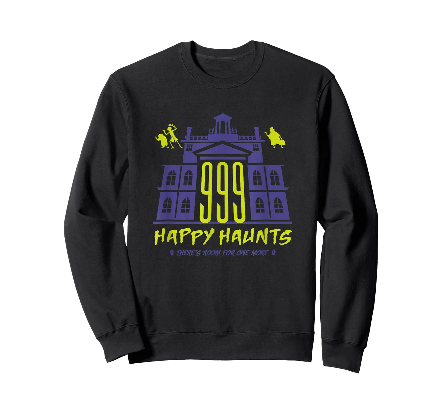The Haunted Mansion 999 Happy Haunts Neon Chest Big Logo T-Shirt
