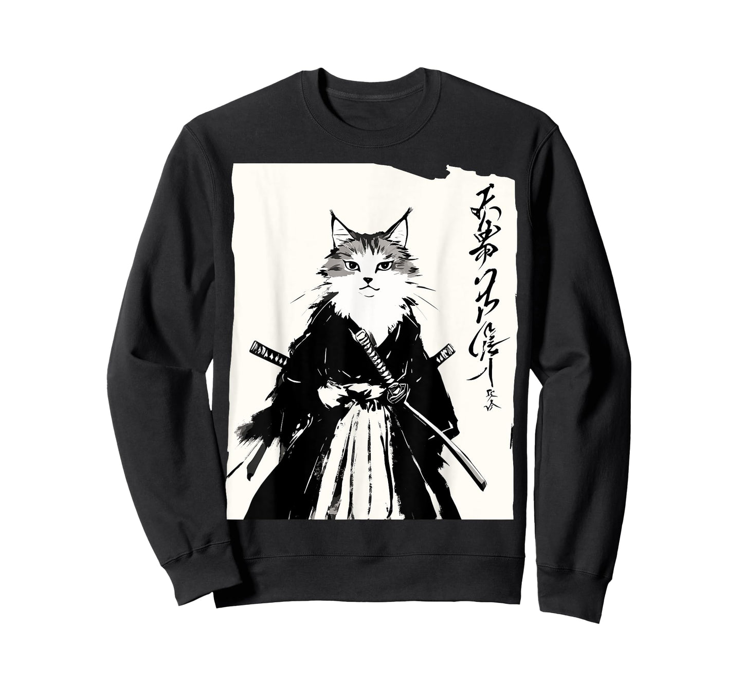 Samurai Cat 天尊乃仁信 Japanese Culture T-Shirt for Men Women