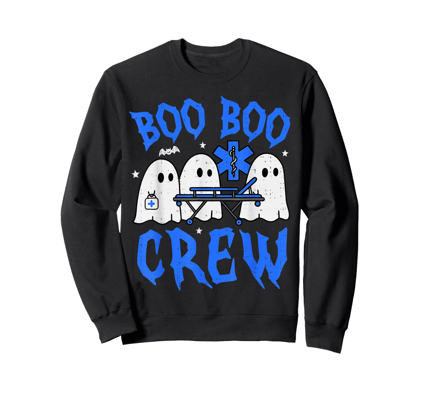 Halloween Ghost EMS EMT Paramedic Funny Emergency Nurse Team T-Shirt