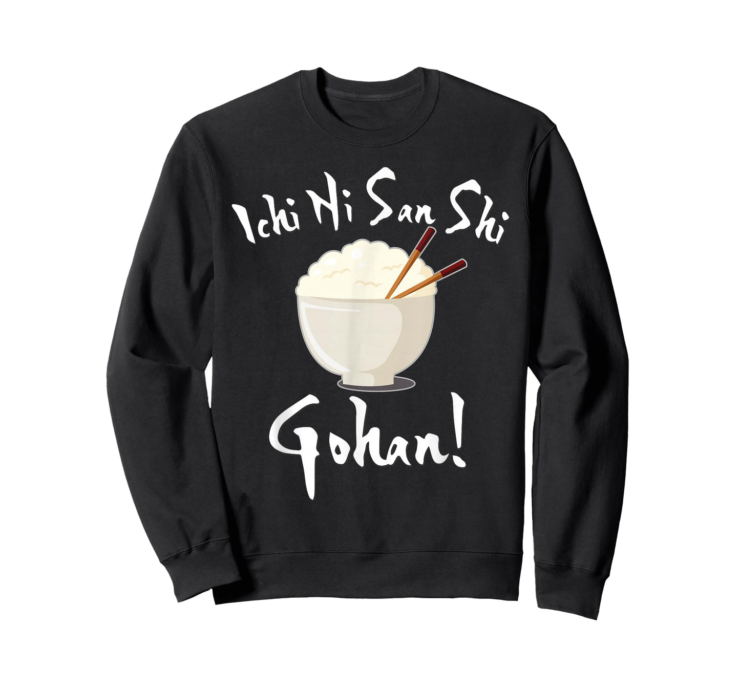 Japanese Anime Ichi Ni San Shi Gohan Kawaii Rice Bowl T-Shirt
