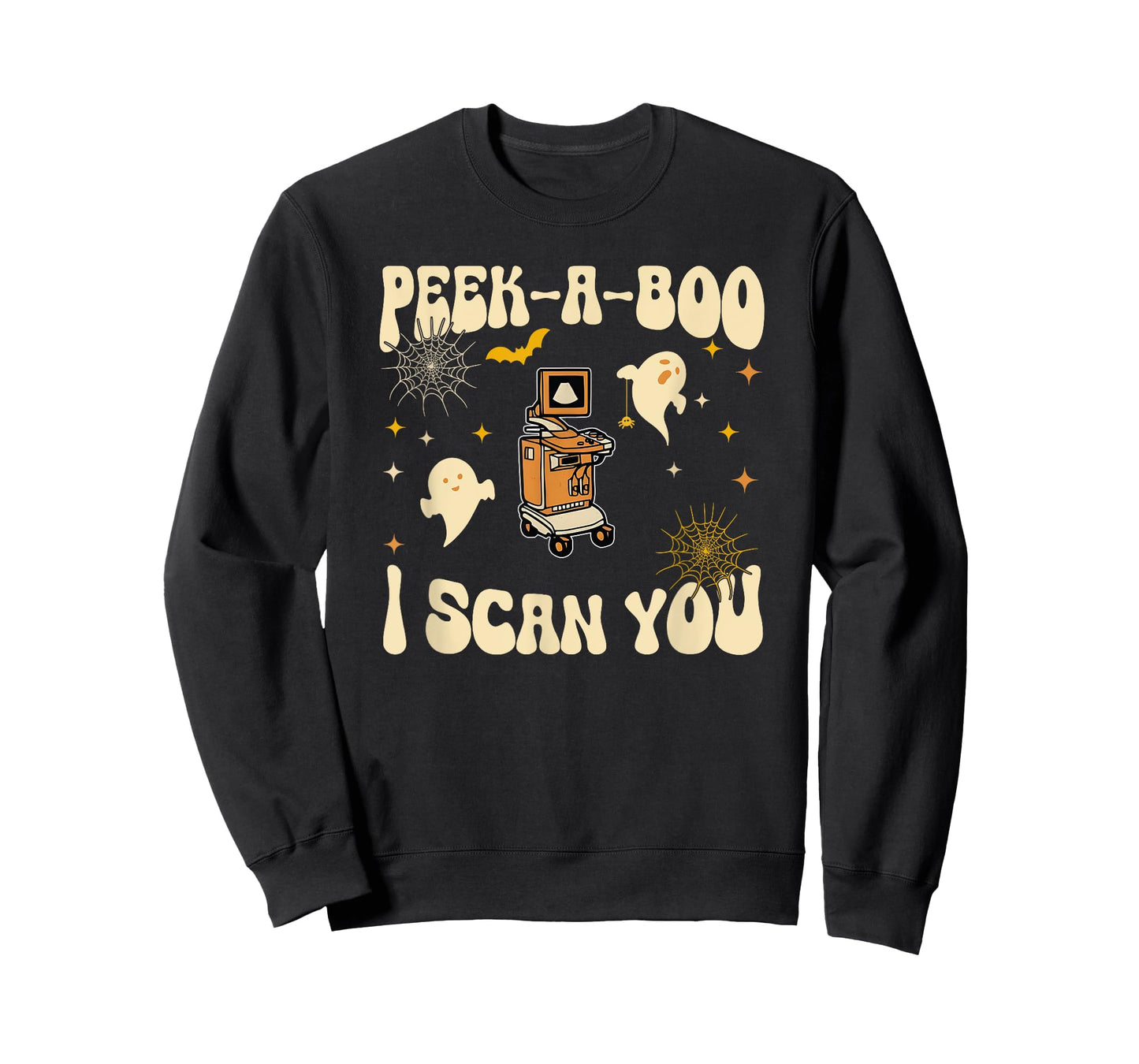 Peek-A-Boo I Scan You, Ultrasound Halloween T-Shirt