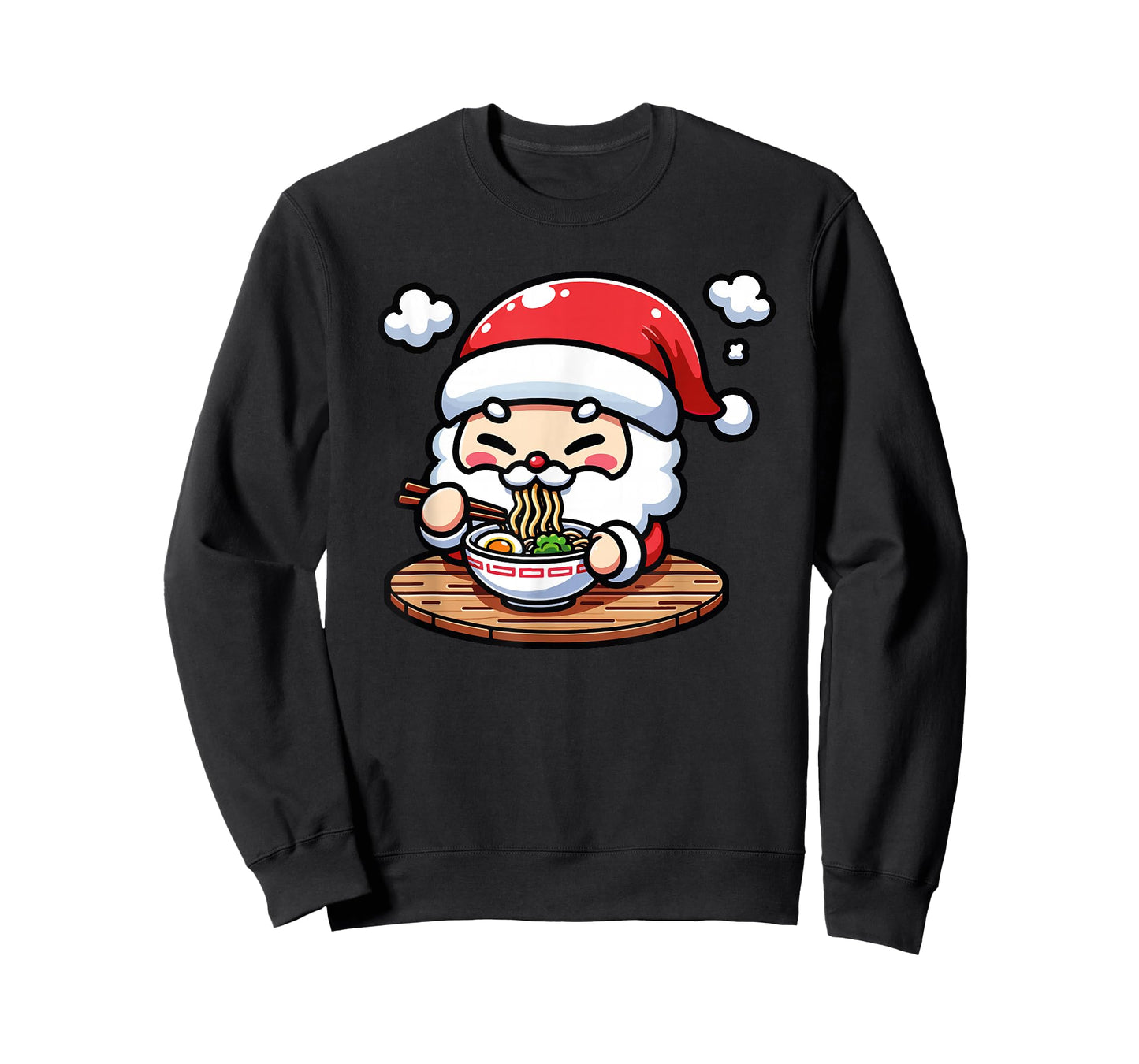 Cute Santa's Christmas Ramen Japanese Xmas Anime Noodles T-Shirt