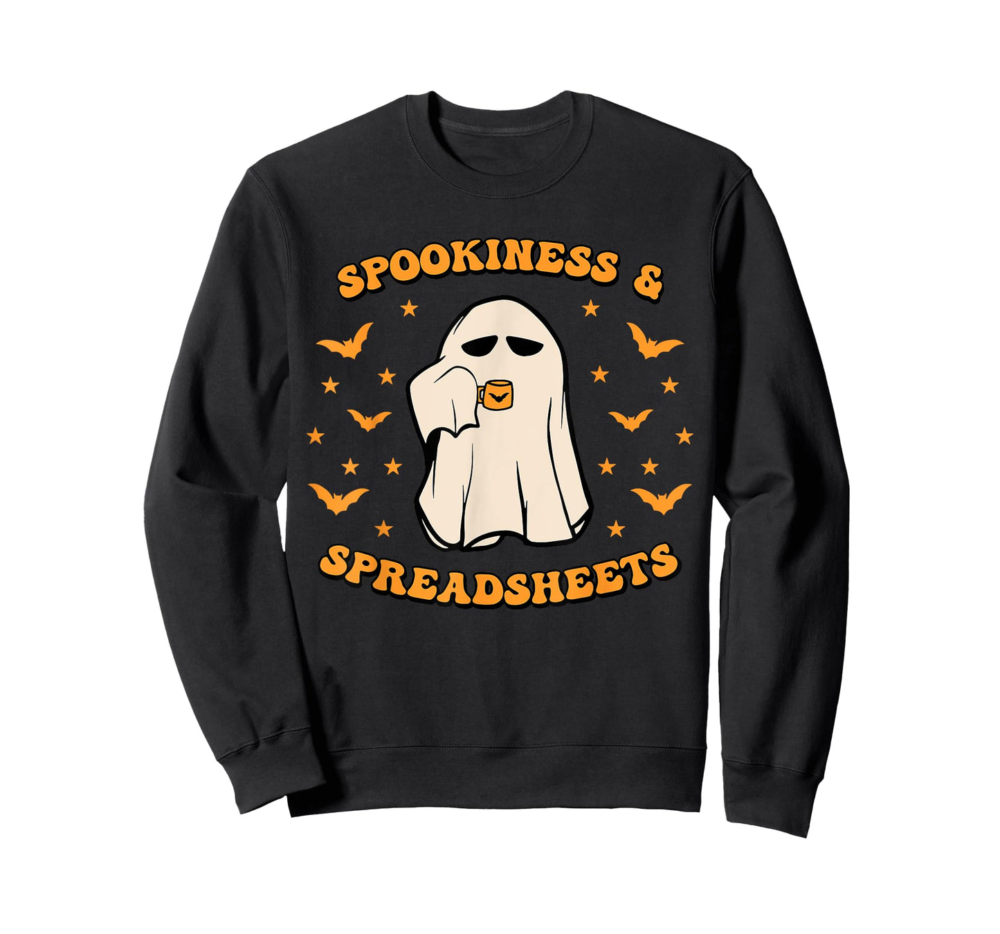 Spookiness and Spreadsheets Halloween Accountant Bookkeeper T-Shirt