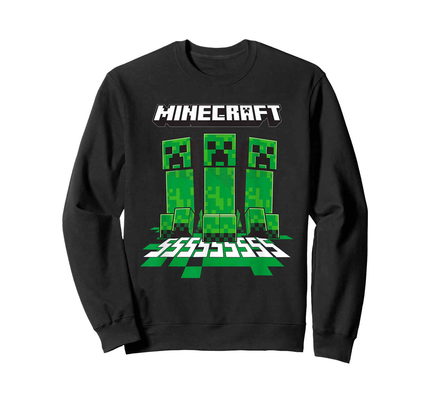 Minecraft Creeper Trio Pixelated SSS Vibes T-Shirt
