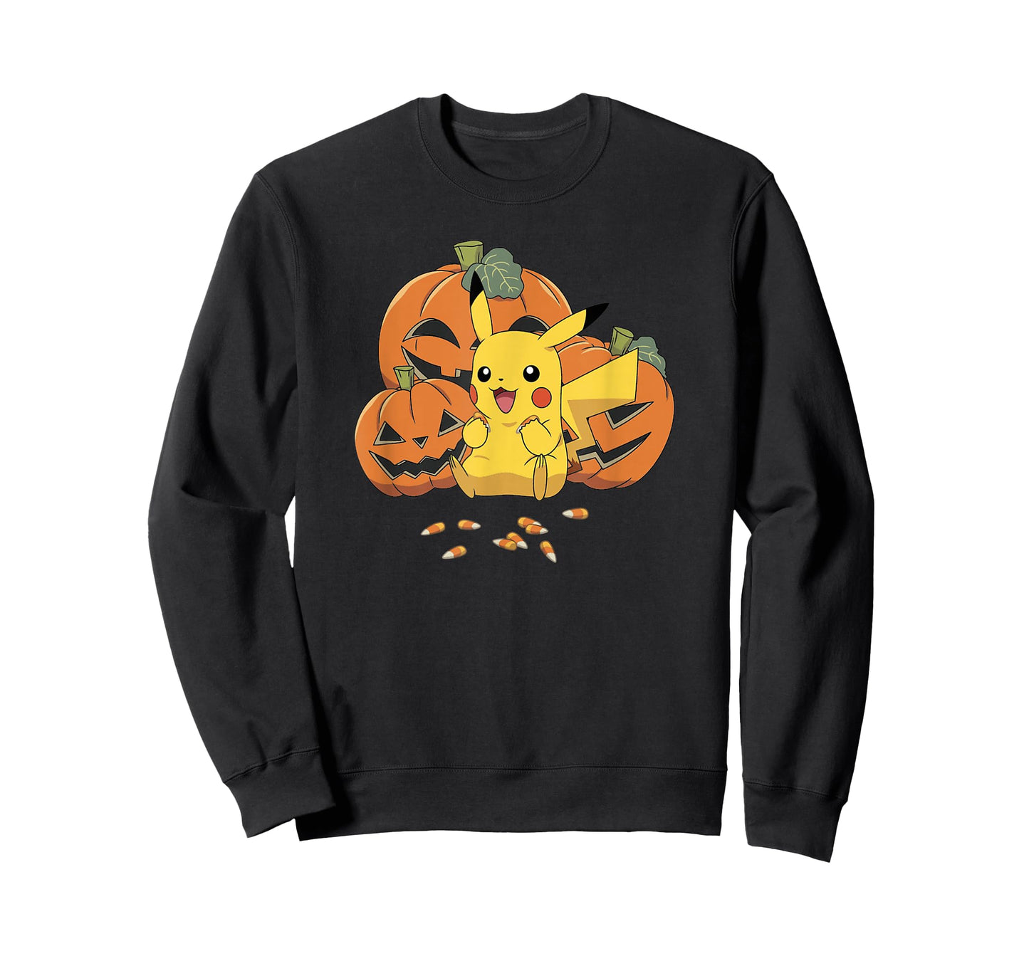 Pokémon Halloween Pikachu Cute Pumpkin Candy Corn T-Shirt