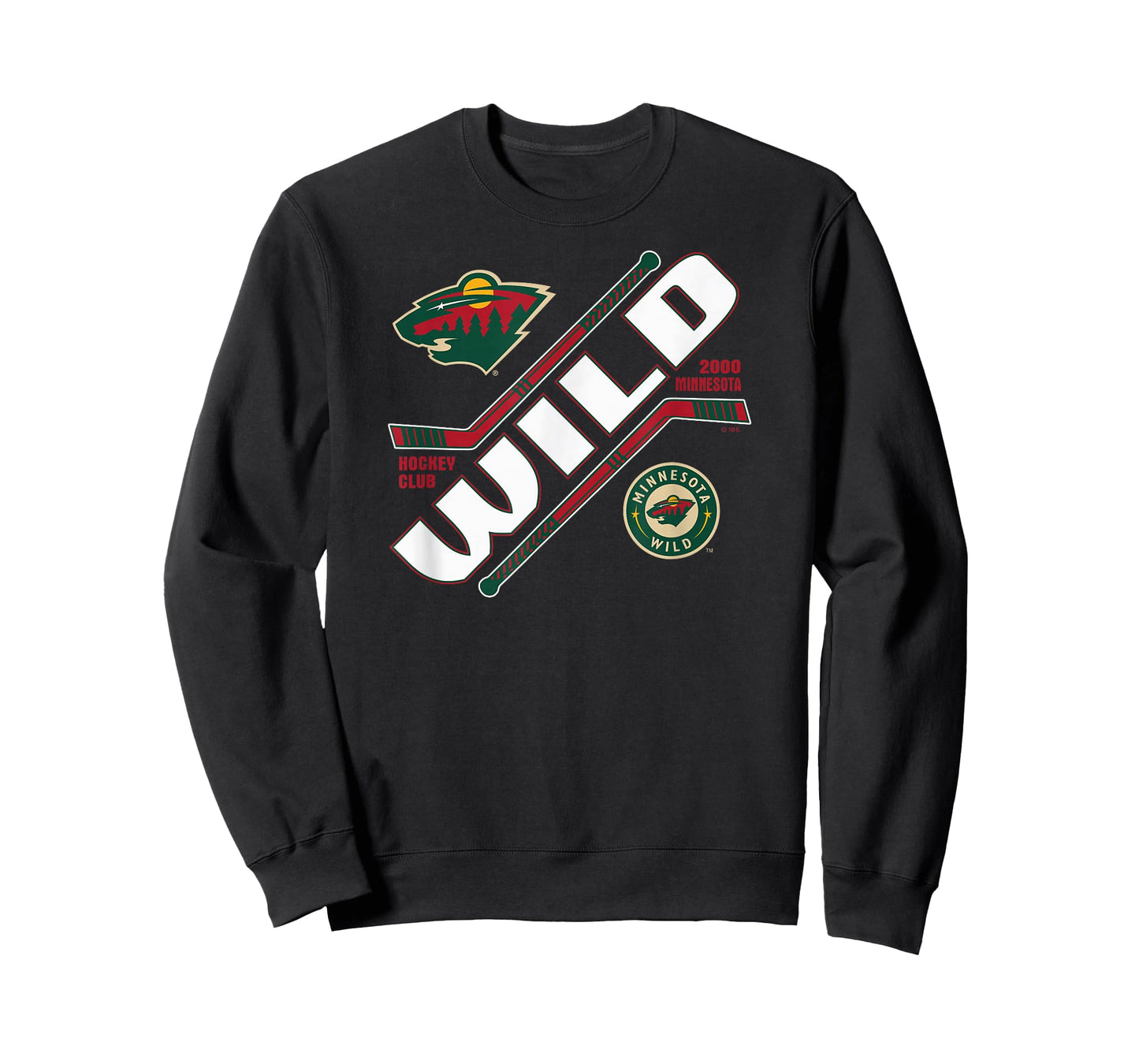 Minnesota Wild Force Black Officially Licensed T-Shirt