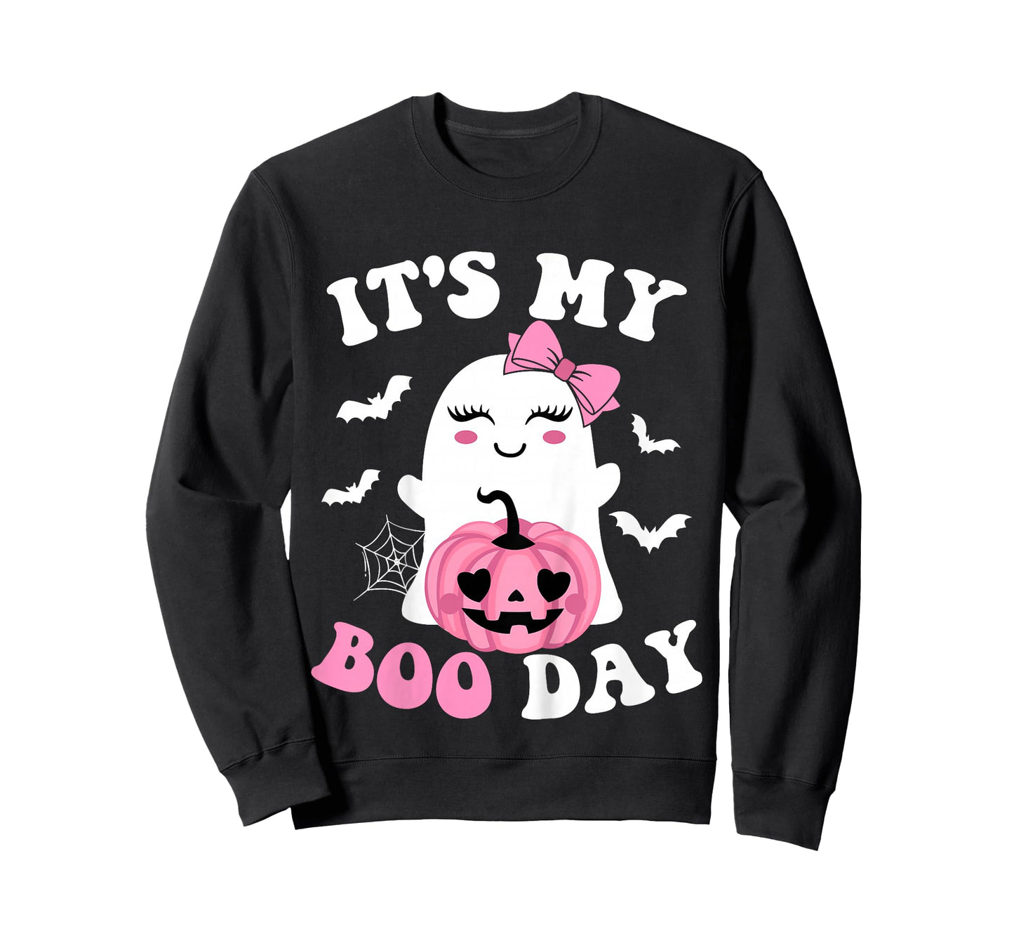 Kids Its My Boo Day Cute Halloween Birthday Toddler Girls Ghost T-Shirt