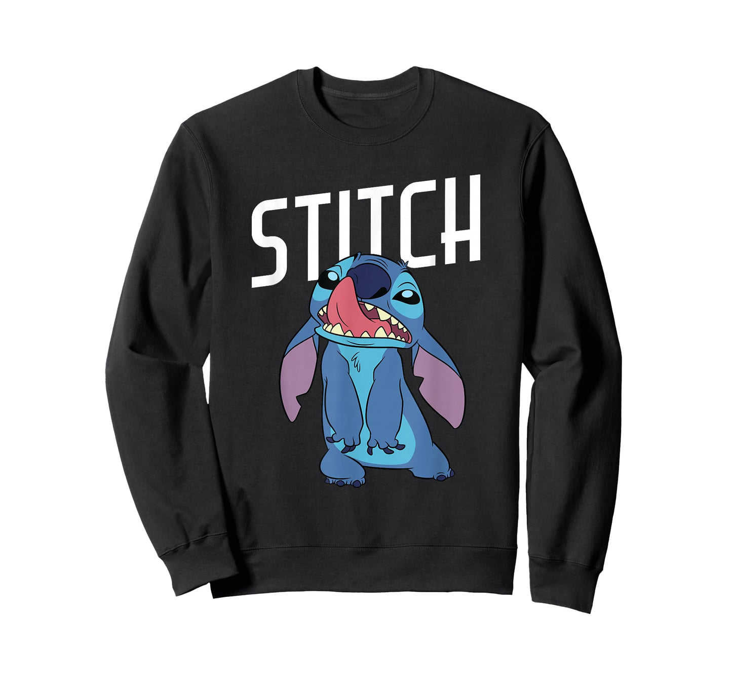 Disney Lilo & Stitch Silly Face Stitch Licking His Nose T-Shirt