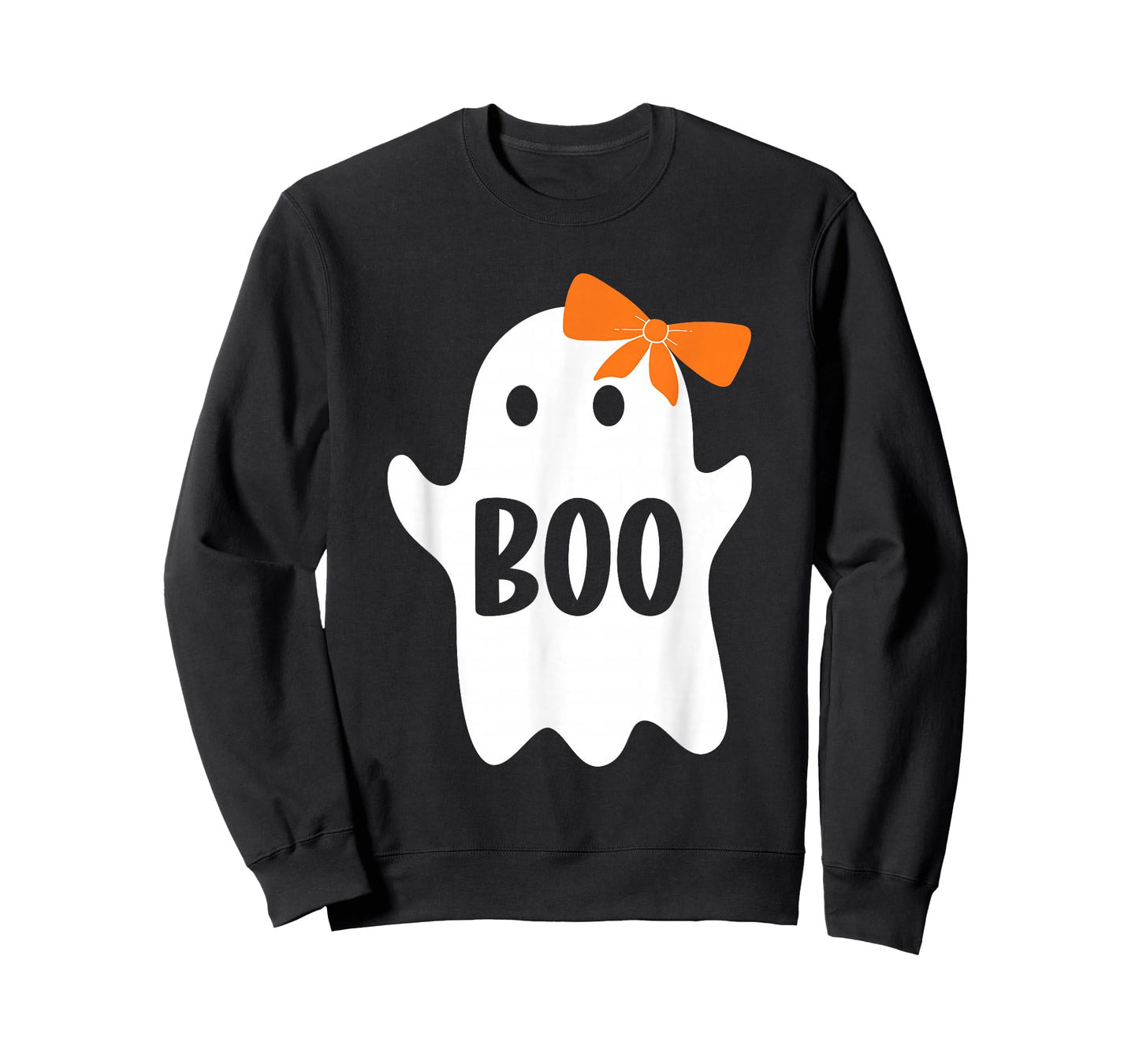 Cute Ghost with Bow, Boo Halloween Monster Kids Adults T-Shirt