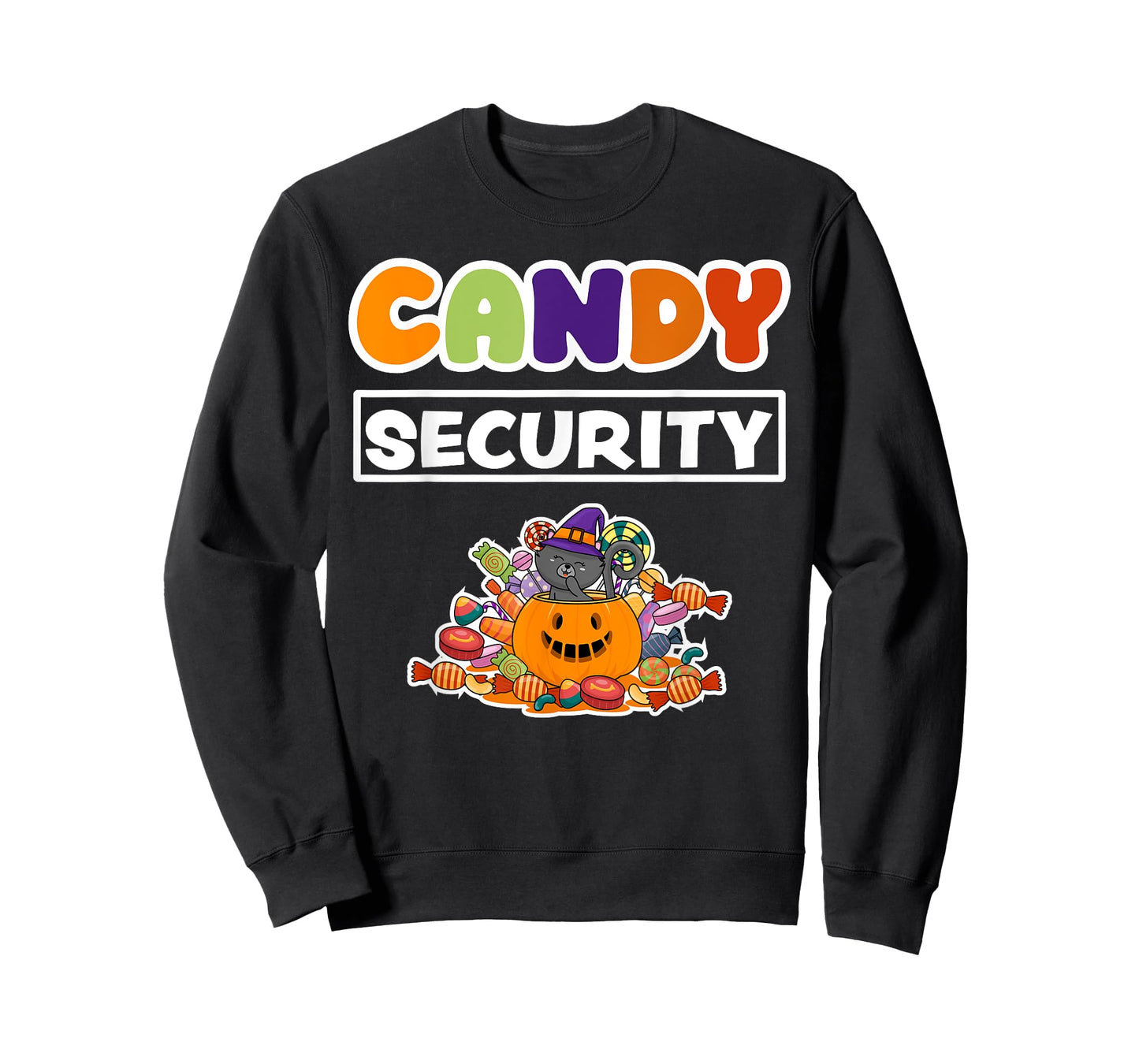 Candy Security Lazy Adult Mom Dad Kids Halloween Costume T-Shirt
