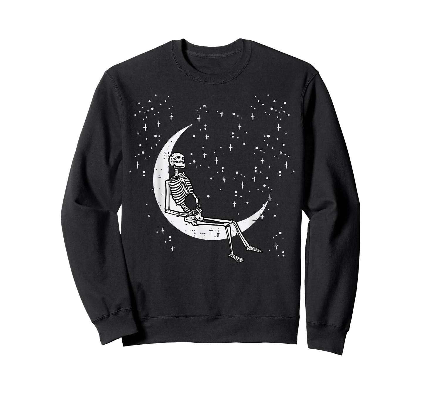 Skeleton Moon Goth Halloween Costume Women Girls Kids Men T-Shirt