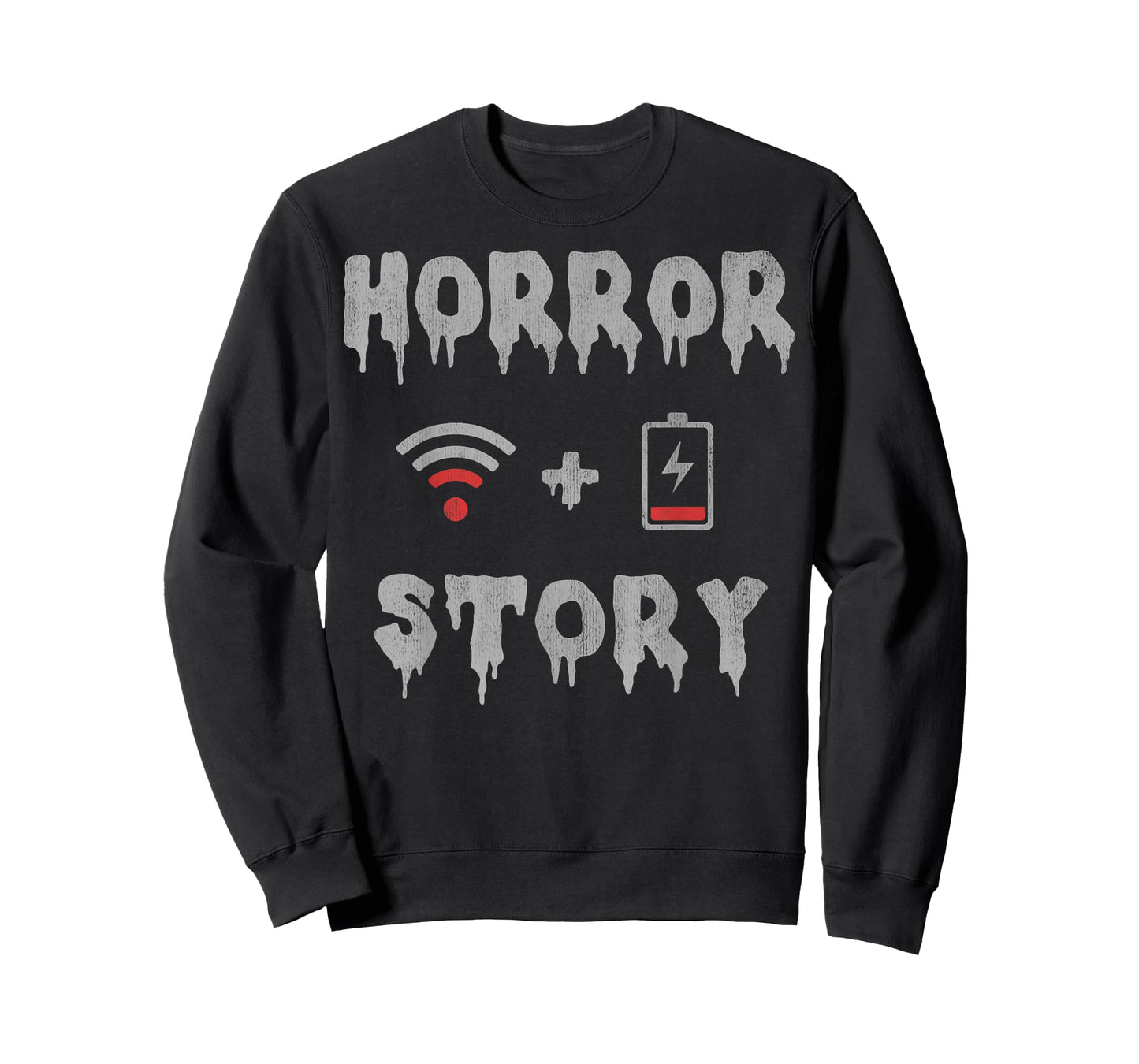 Halloween Horror Story Low Battery No Wi-Fi T-Shirt