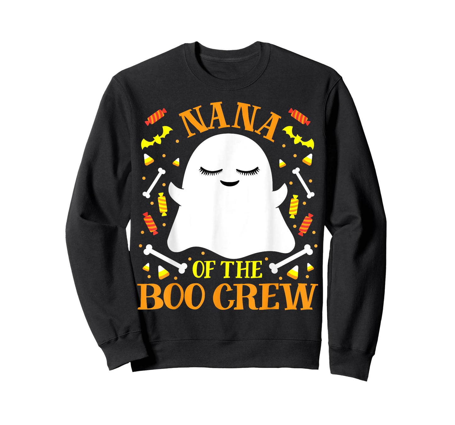 Nana Boo Crew Ghost Matching Family Set Grandma Halloween T-Shirt