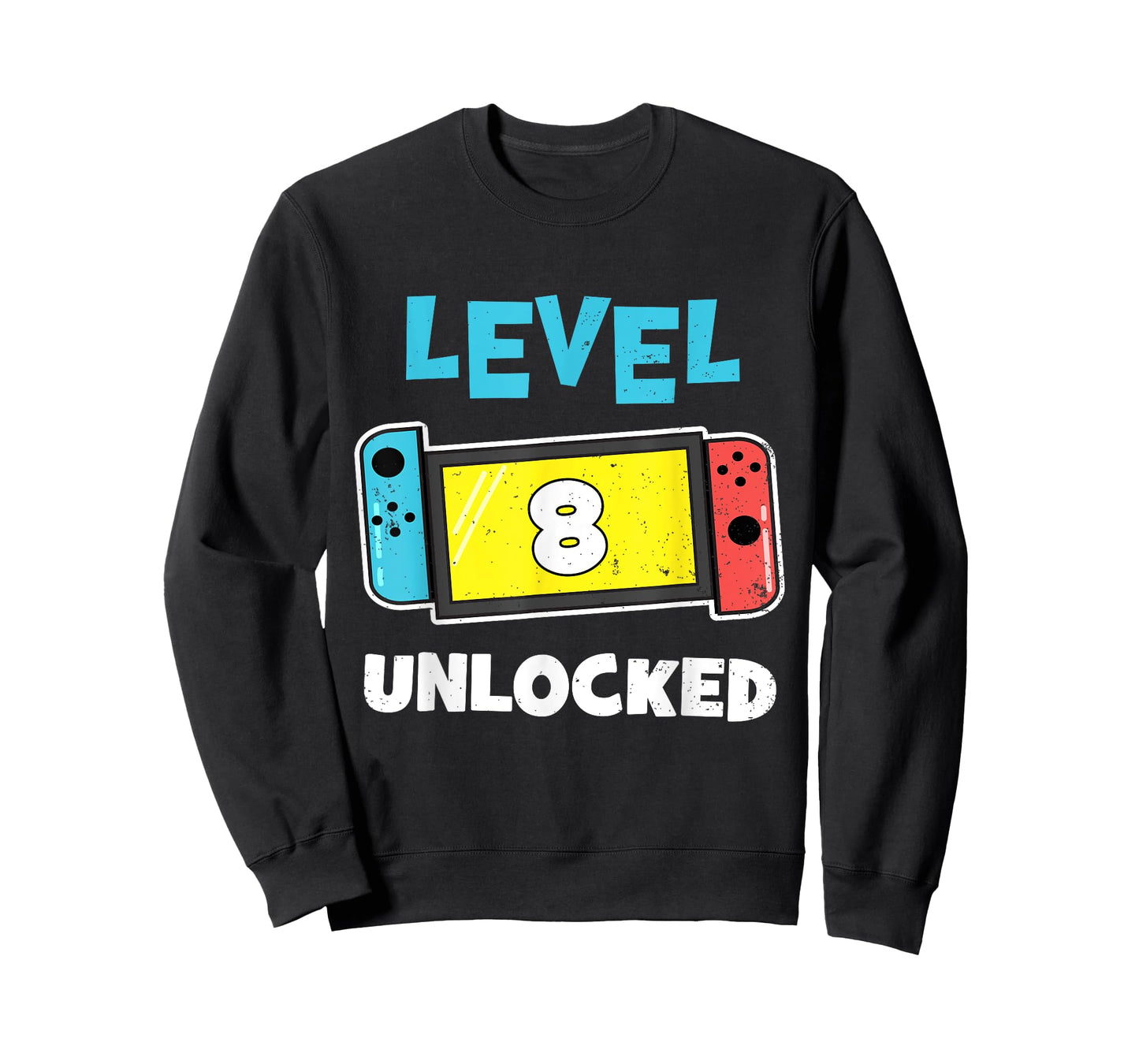 Level 8 unlocked Gamer 8th Birthday Video Game lovers T-Shirt