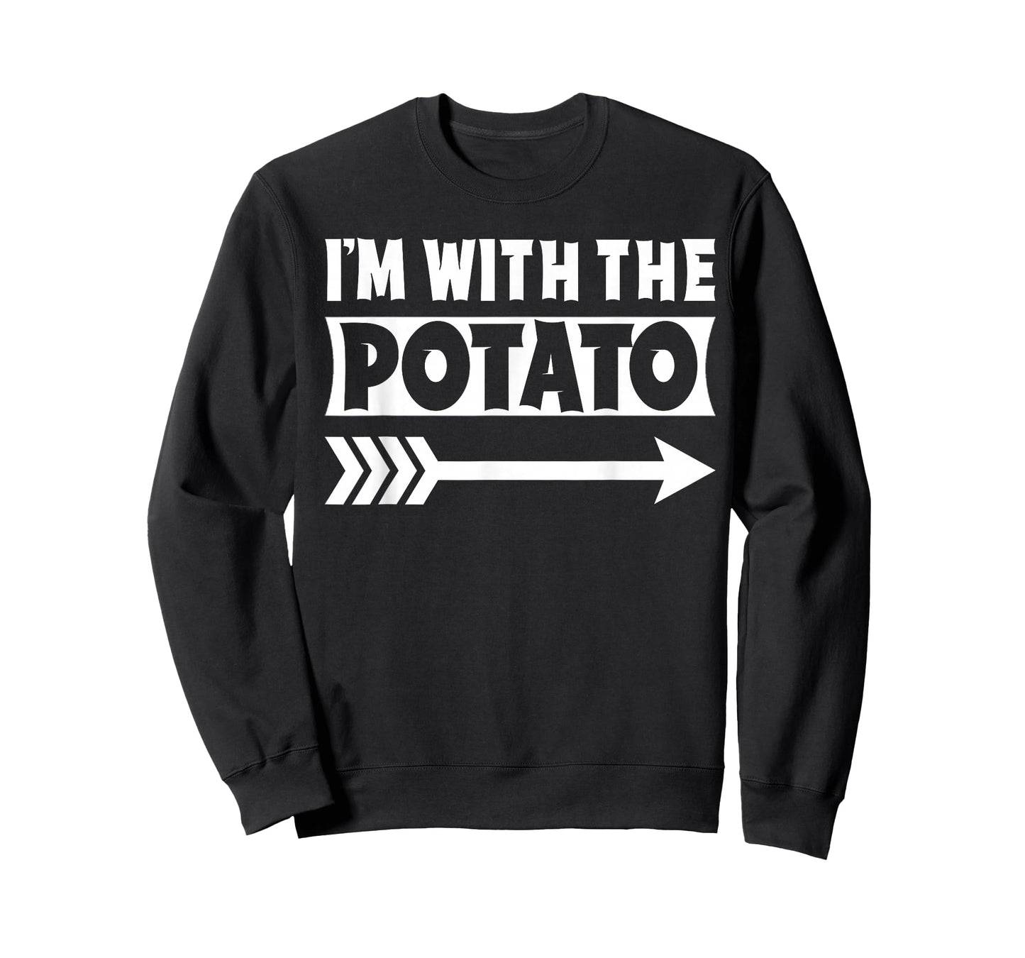I'm With The Potato Halloween Costume Potato Halloween T-Shirt