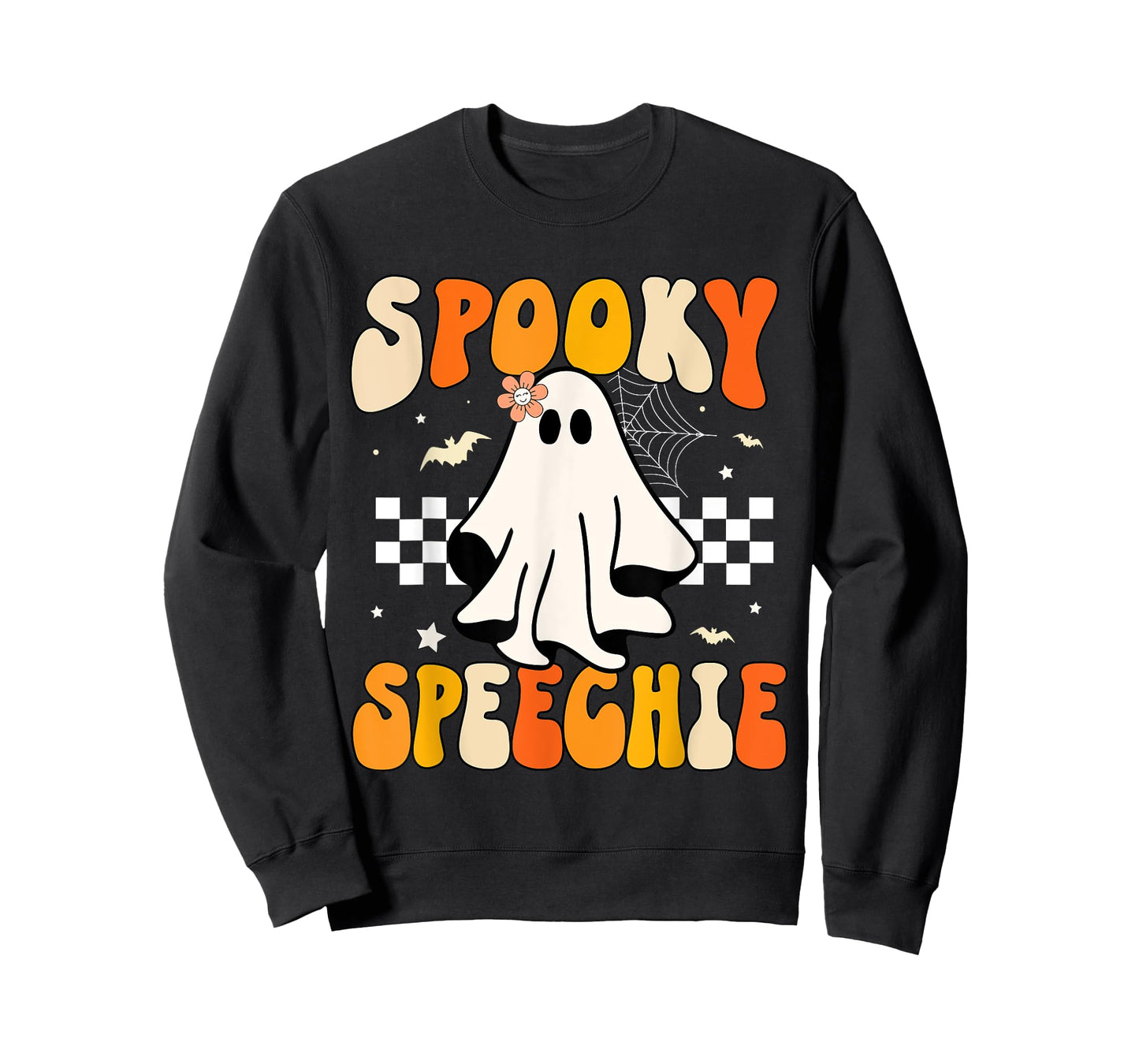 Retro Speech Therapy Halloween Spooky Speechie Language T-Shirt