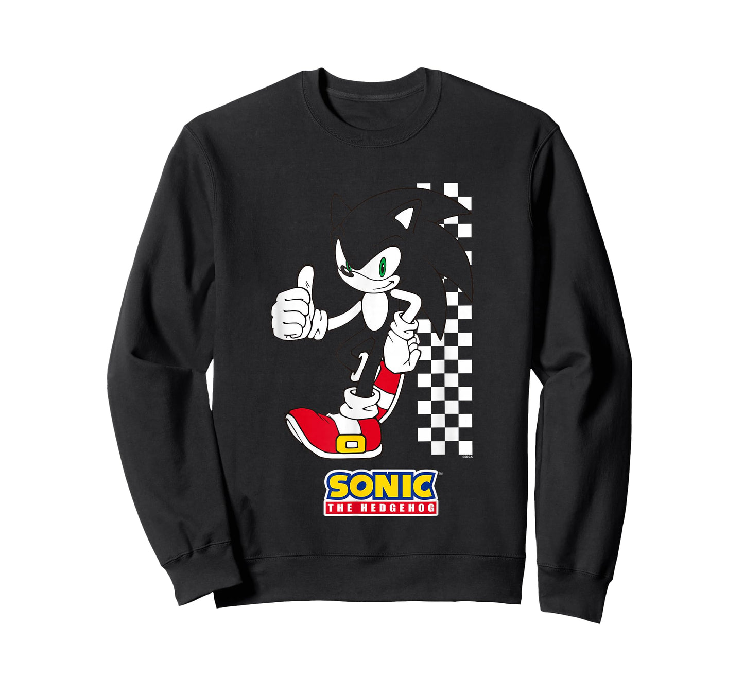Sonic The Hedgehog Thumbs Up Leaning On Wall T-Shirt