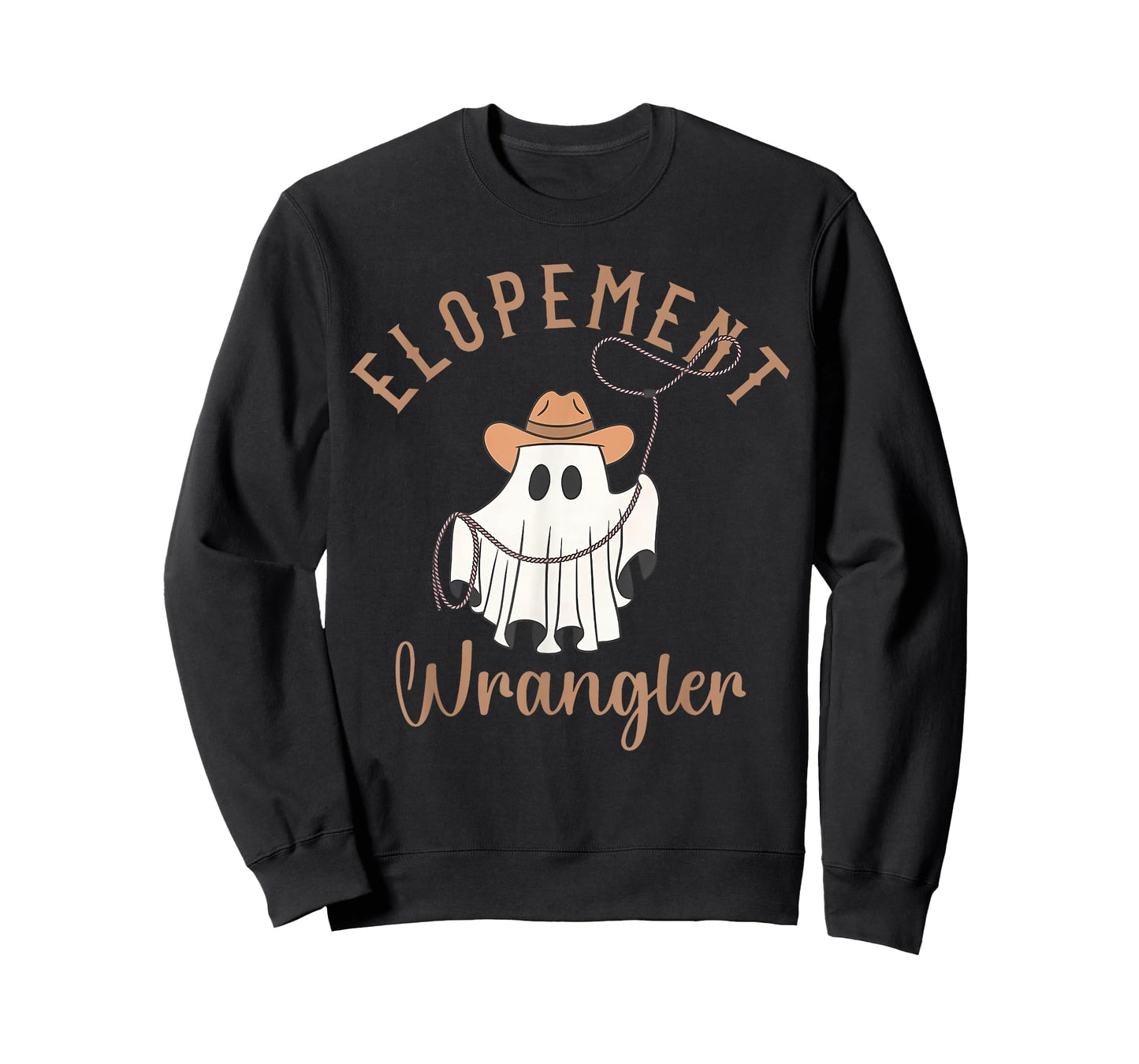 Western Ghost ABA Elopement Wrangler Halloween Behavior Tech T-Shirt