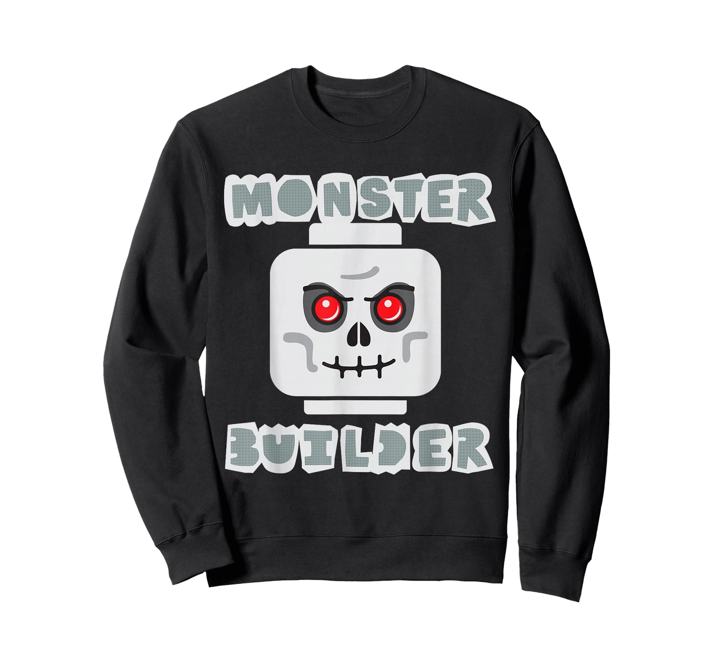 Halloween Building Bricks Monster Builder Skull Head funny T-Shirt