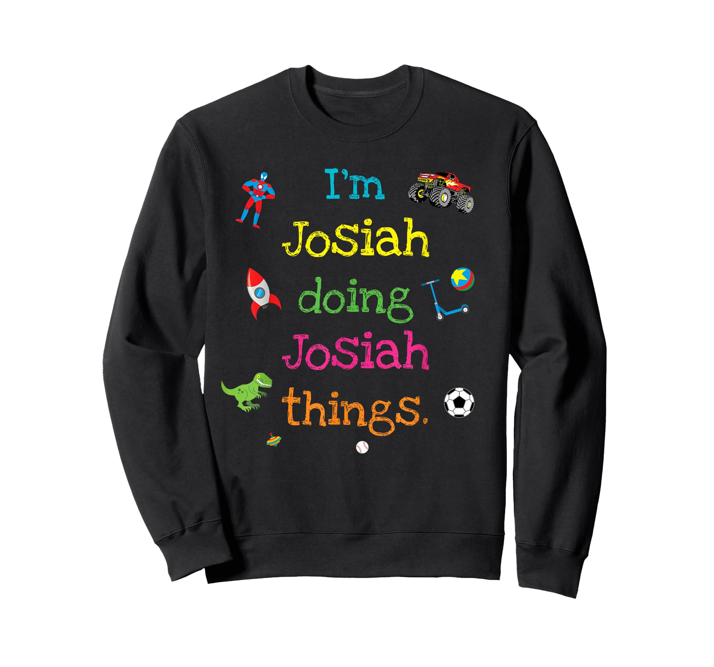 Josiah Cute Kid's Cartoon Gift For Boys Personalized T-Shirt