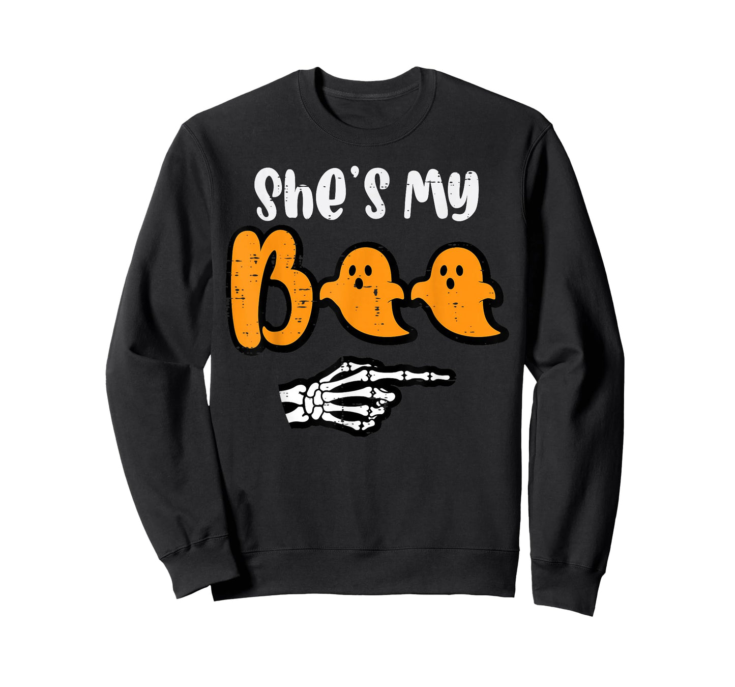 Halloween Matching Shes My Boo Skeleton Couple Costume Men T-Shirt