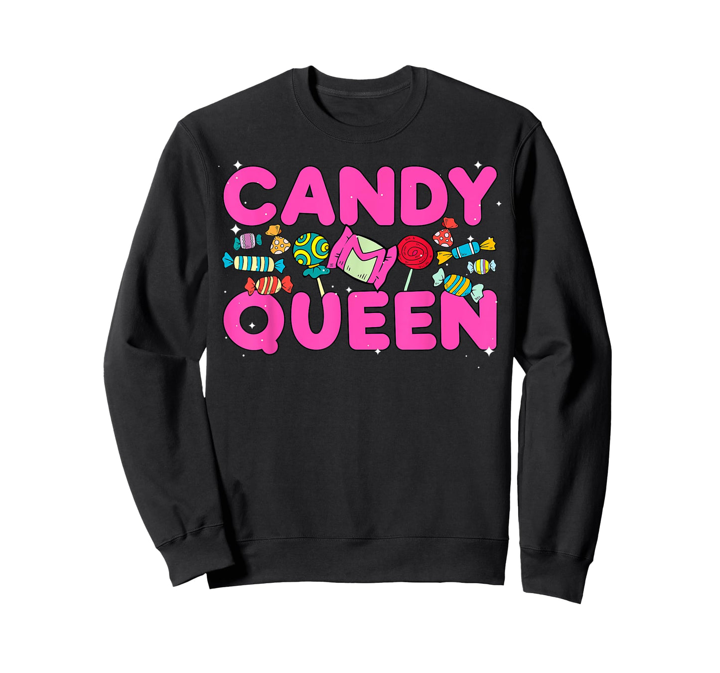 Funny Candy Queen Design For Women Girls Kids Lollipop Lover T-Shirt