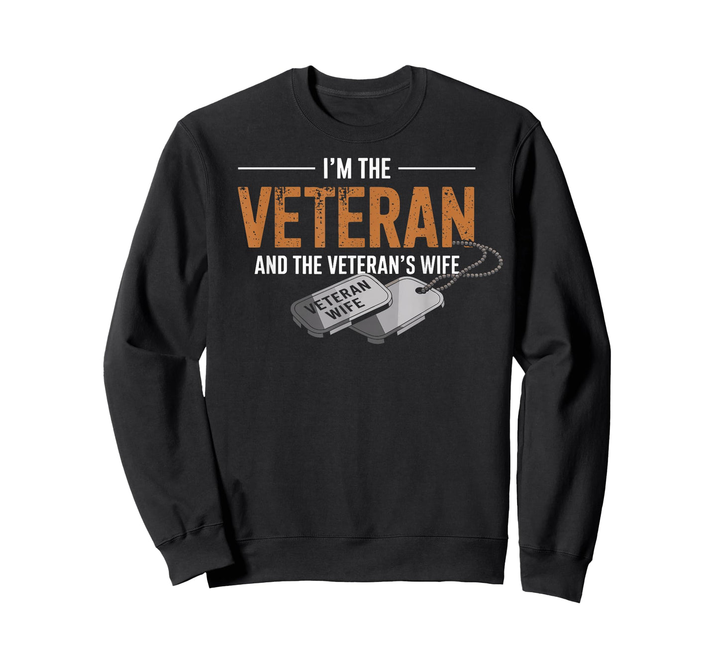 I'm The Veteran and The Veteran's Wife Patriotic Vintage Tee T-Shirt