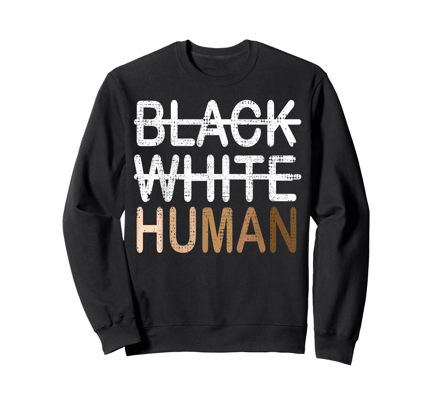 Black White Human Melanin Inclusion for Black History Month T-Shirt