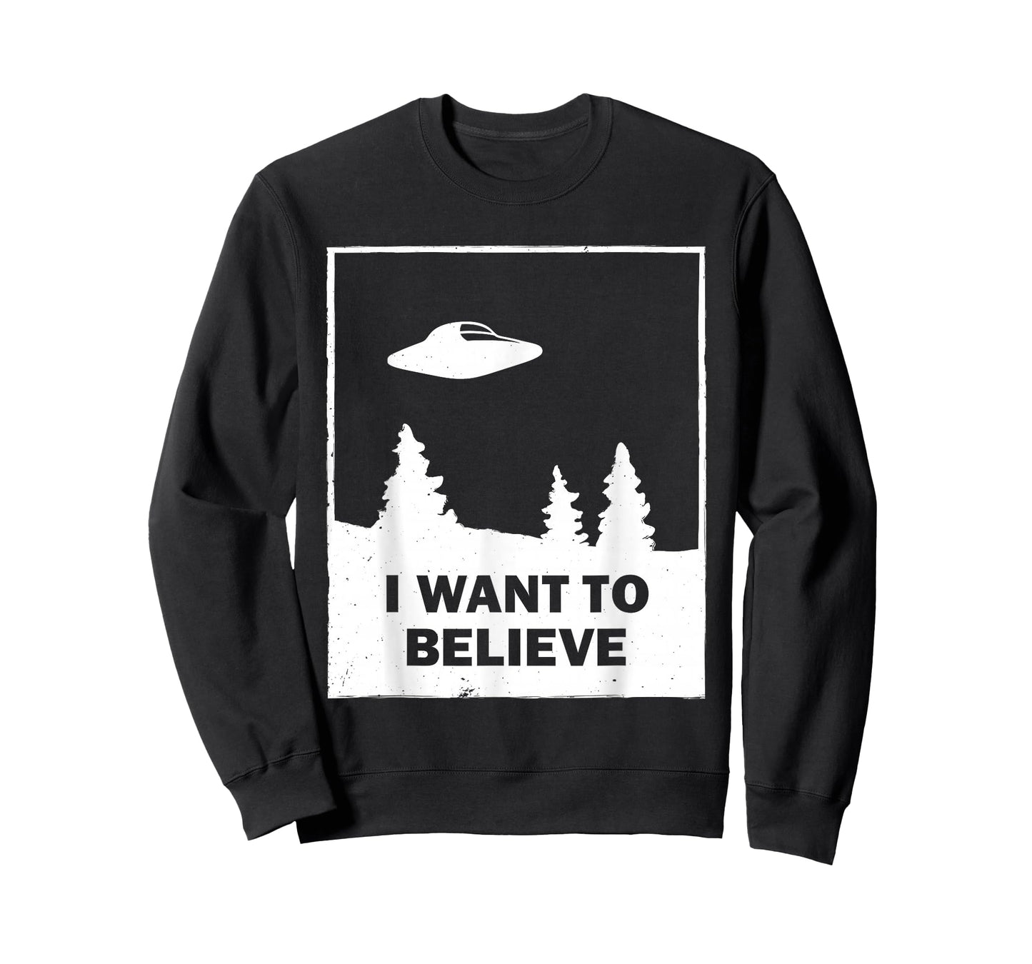 Vintage White I Want To Believe UFO T-Shirt T-Shirt