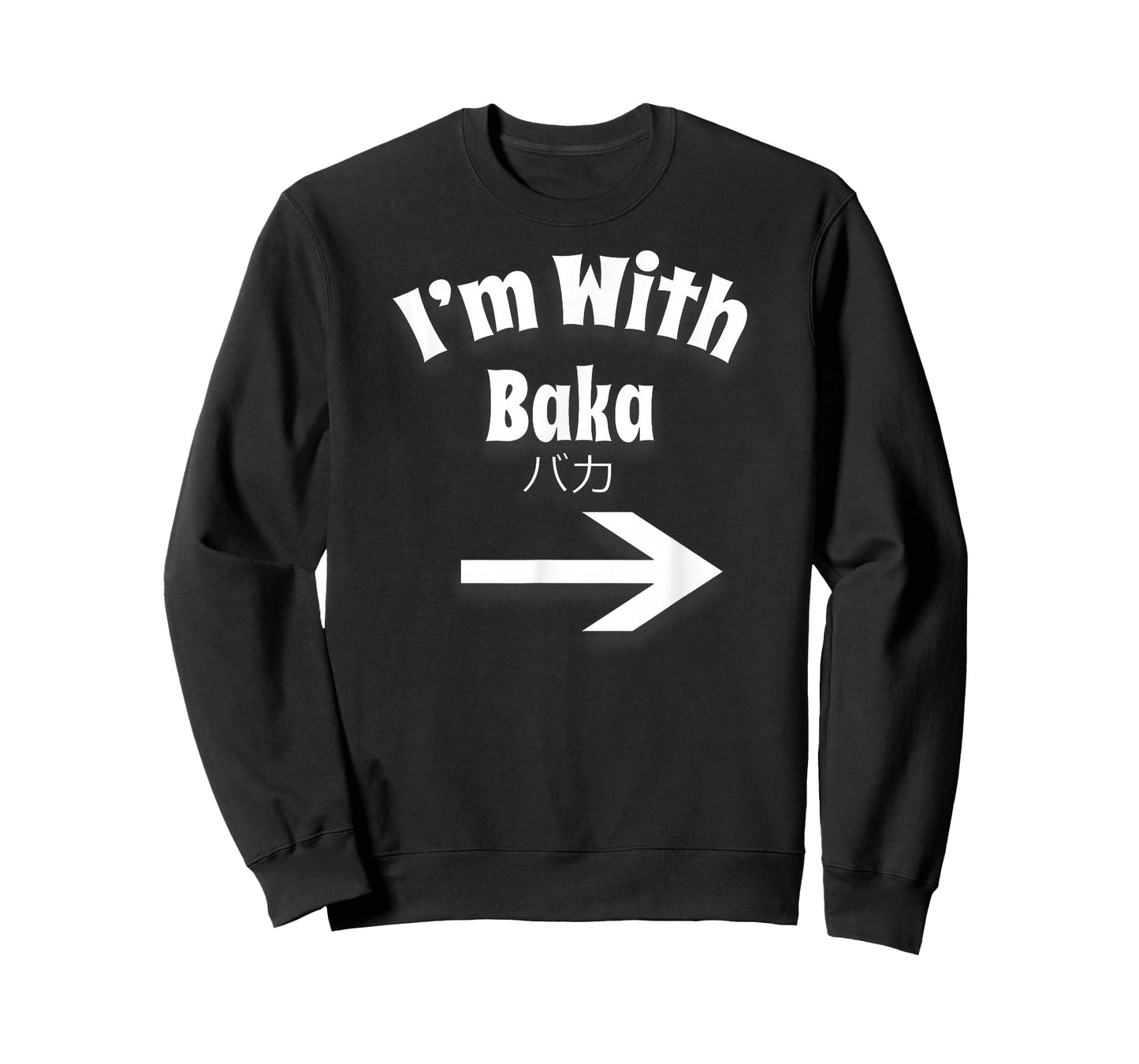 Otaku T-shirt I'm With Baka Anime Japanese Weeb Tee T-Shirt