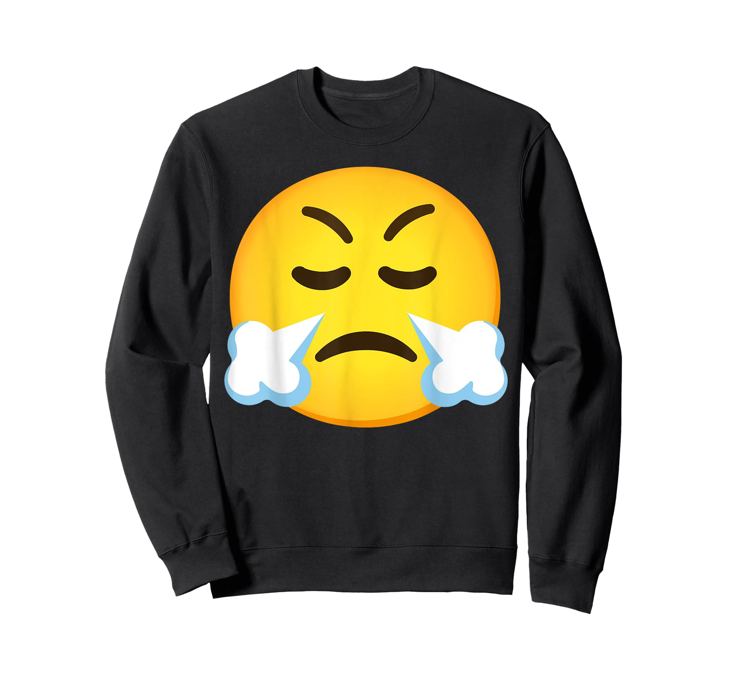 Emoticon Face with Steam From Nose T-Shirt