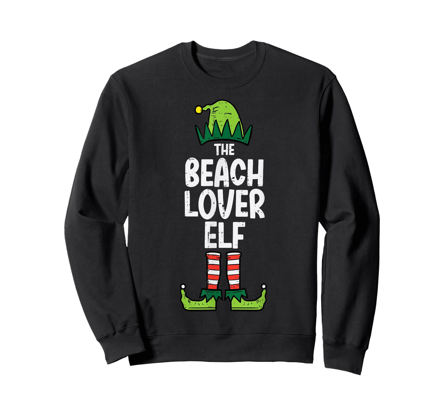 Christmas Beach Lover Elf Xmas Family Matching Men Women Kid T-Shirt