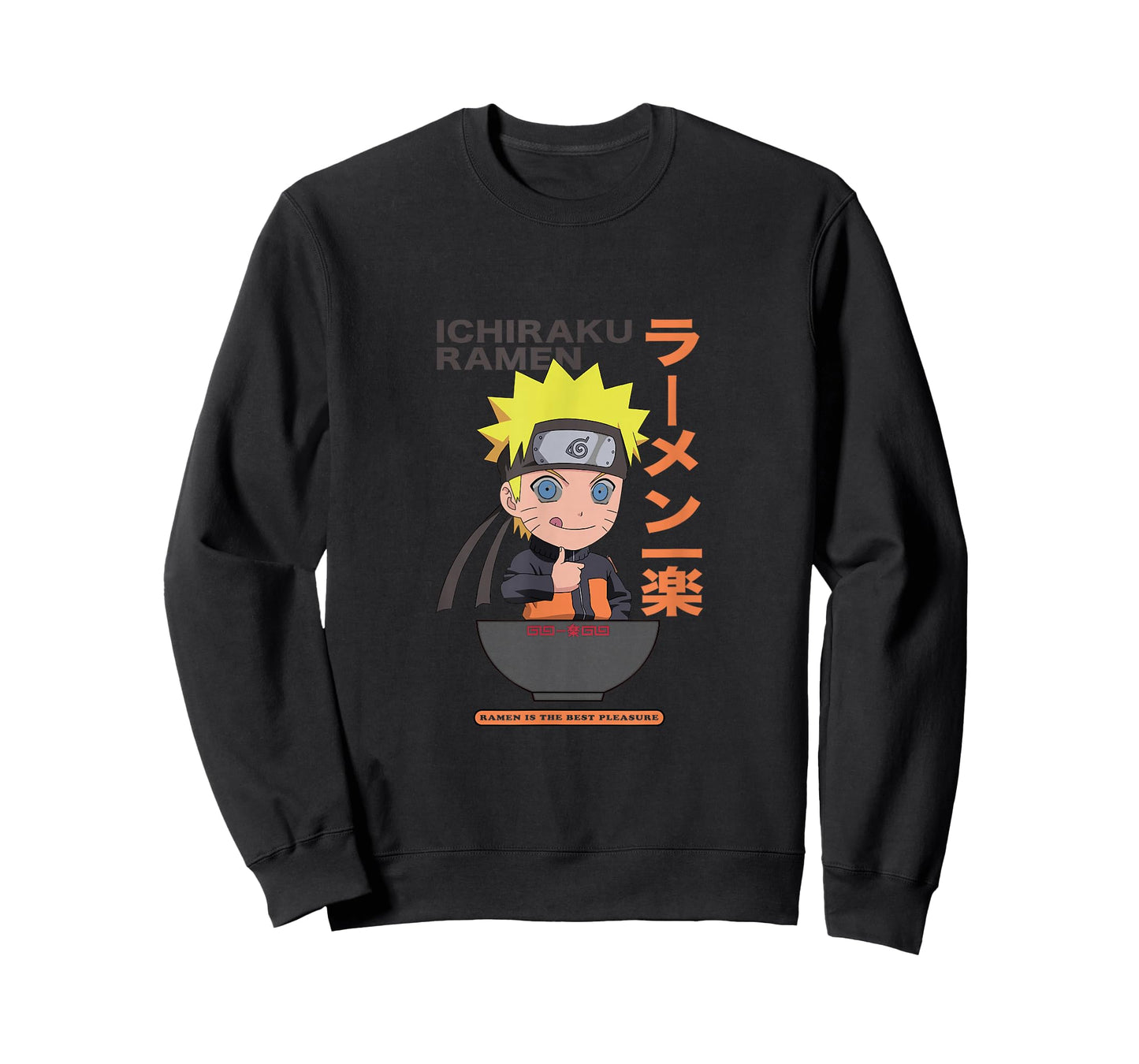 Naruto Naruto Shippuden Ichiraku Ramen T-Shirt - Unisex-Kids, Black, S