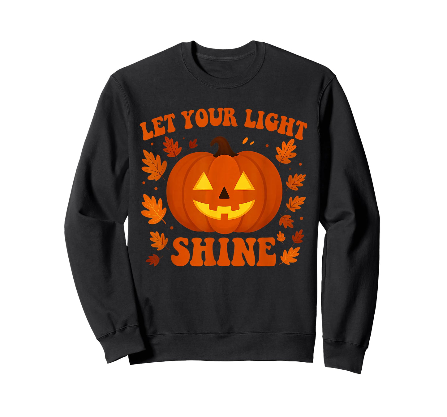Let Your Light Shine Funny Halloween Design T-Shirt