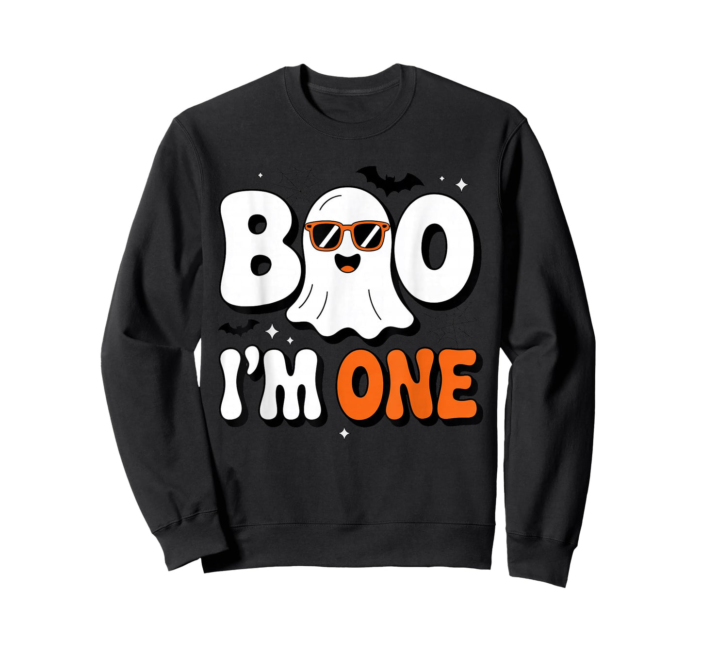 Boo I'm One Halloween Birthday Costume for One Year Old Kids T-Shirt