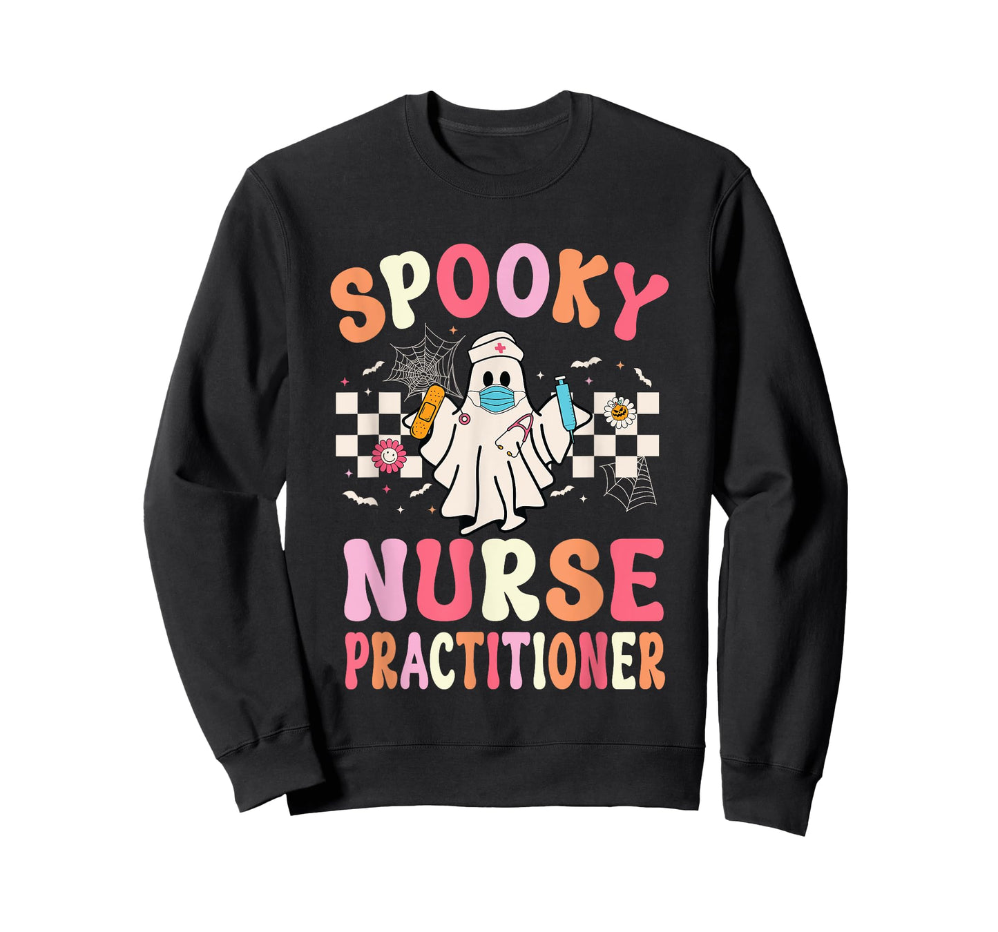 Spooky Nurse Practitioner Ghost Halloween Nurse Practitioner T-Shirt
