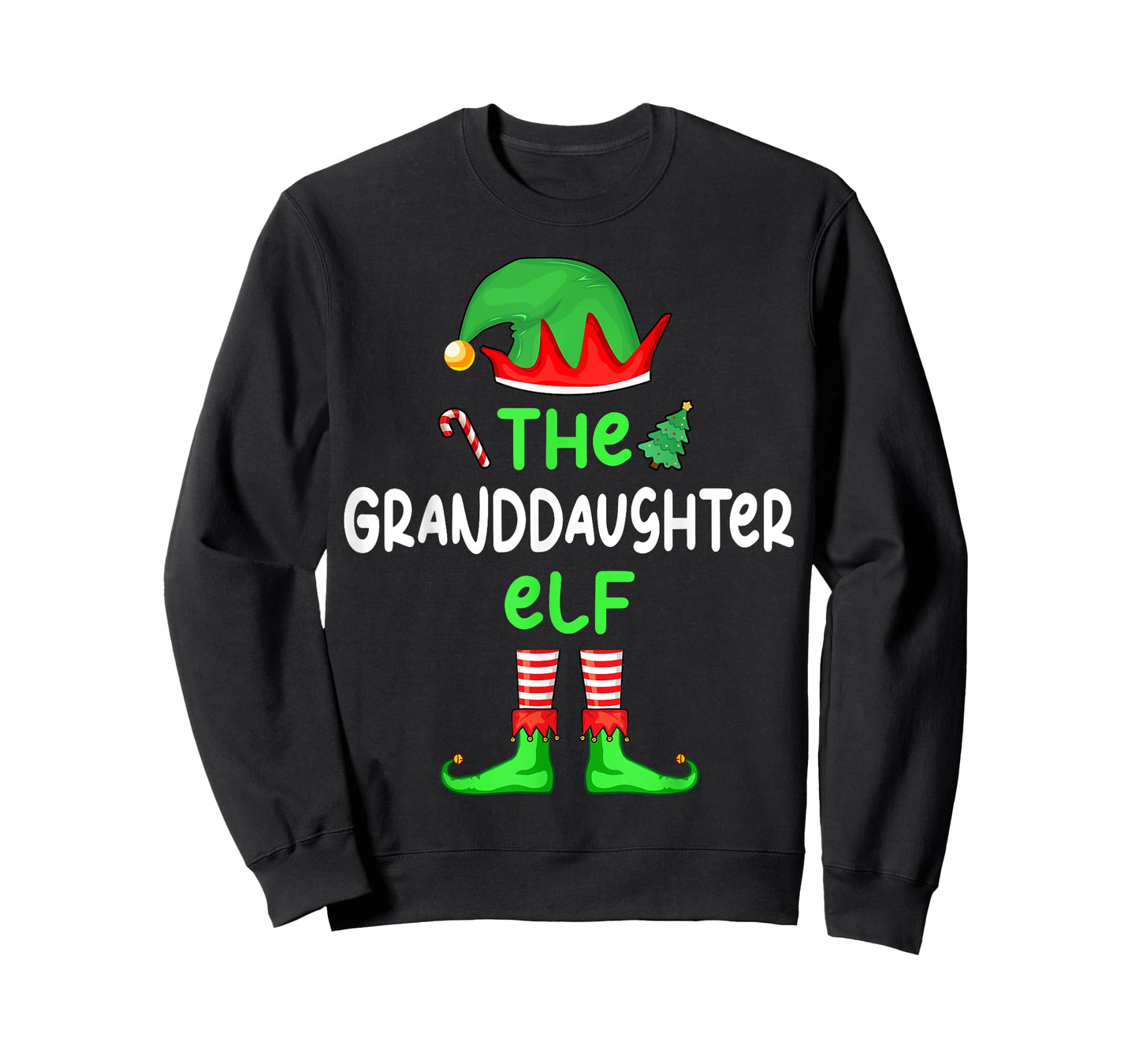 I'm The Granddaughter Elf Christmas Family Matching Pajama T-Shirt