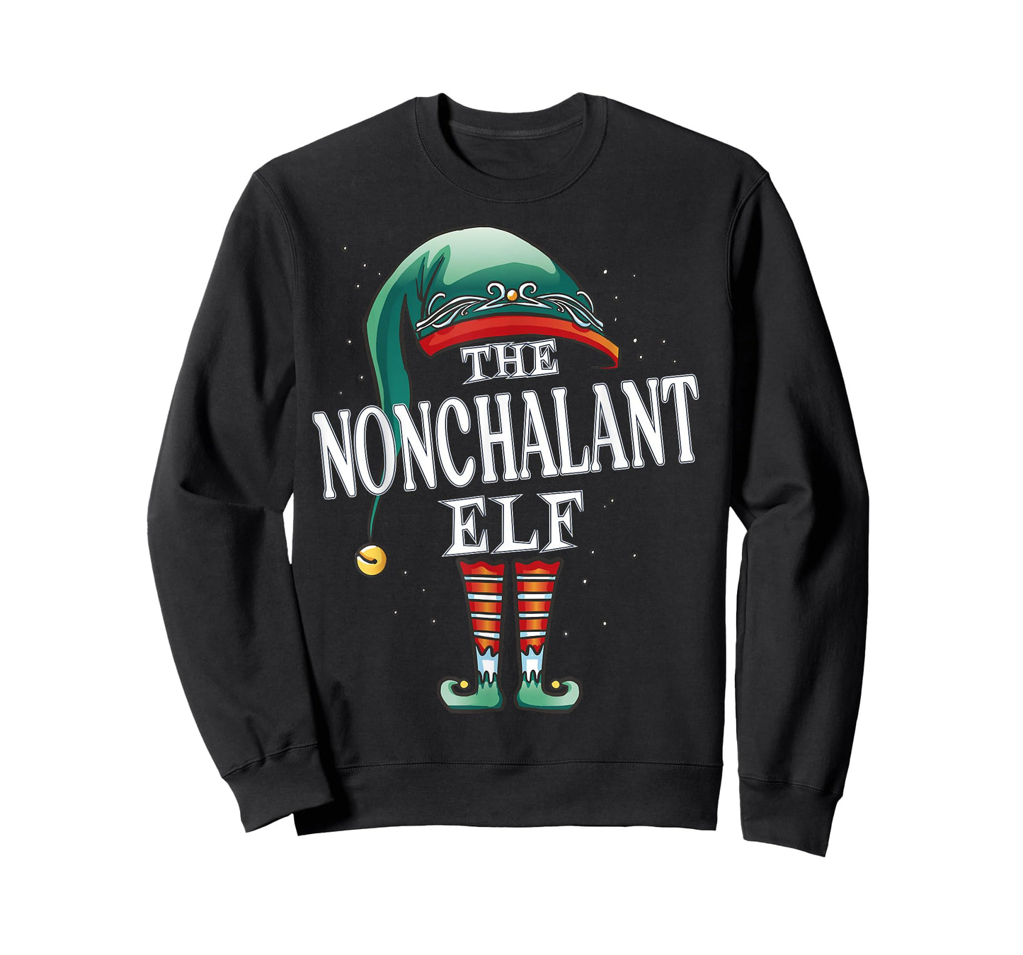 Nonchalant Elf Christmas Group Xmas Pajama Party T-Shirt