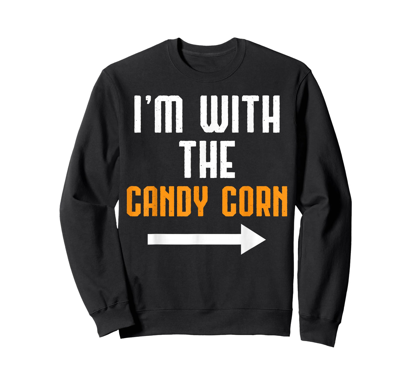 I'm With The Candy Corn Shirt Costume Funny Halloween Couple T-Shirt