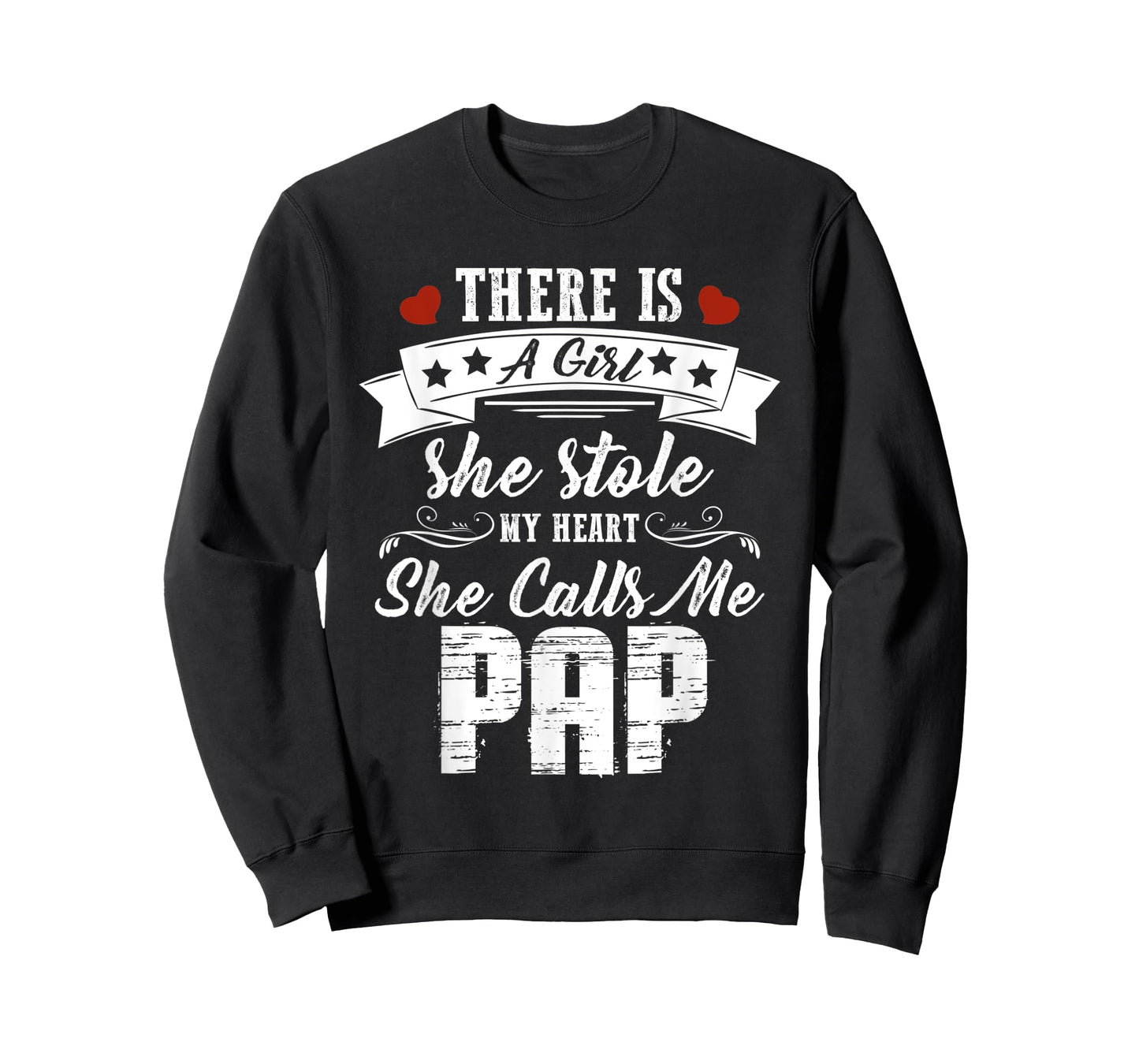 Mens There Is A Girl She Stole My Heart She Calls Me Pap T-Shirt