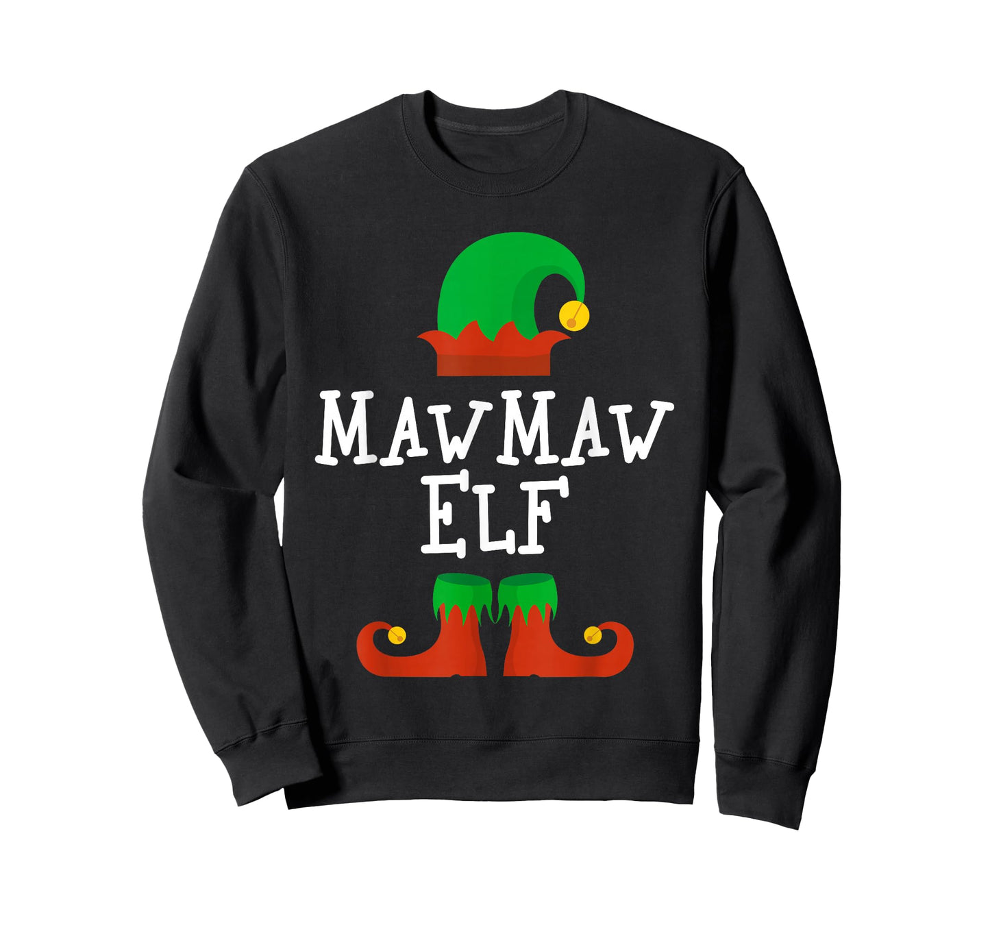Family I'm The MawMaw Elf Christmas Matching Funny Maw-Maw T-Shirt