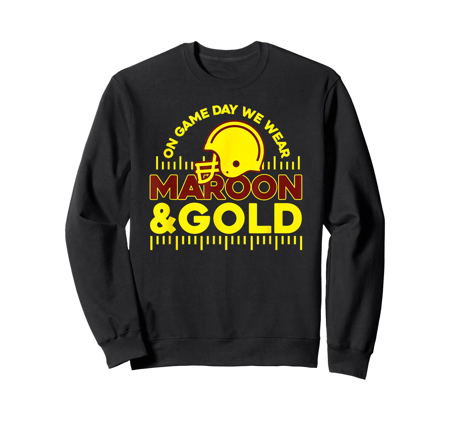 On Gameday Football We Wear Maroon and Gold Game Day T-Shirt