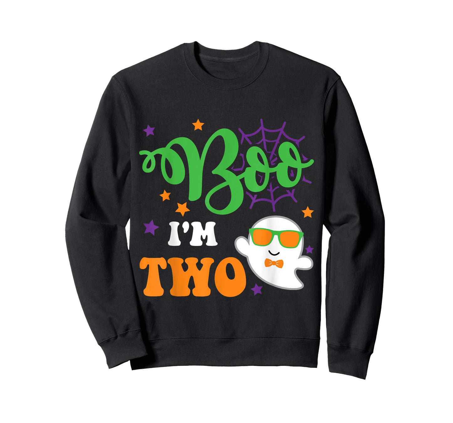 Boo I'm 2 Two Yr 2nd Birthday ghost halloween costume kids T-Shirt