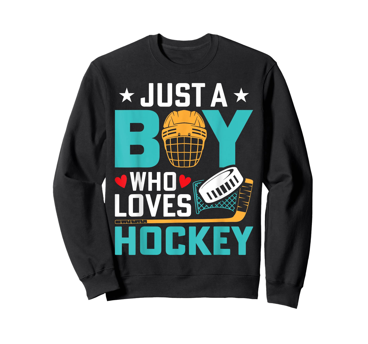 Just A Boy Who Loves Ice Hockey Player Fan Kids Youth T-Shirt