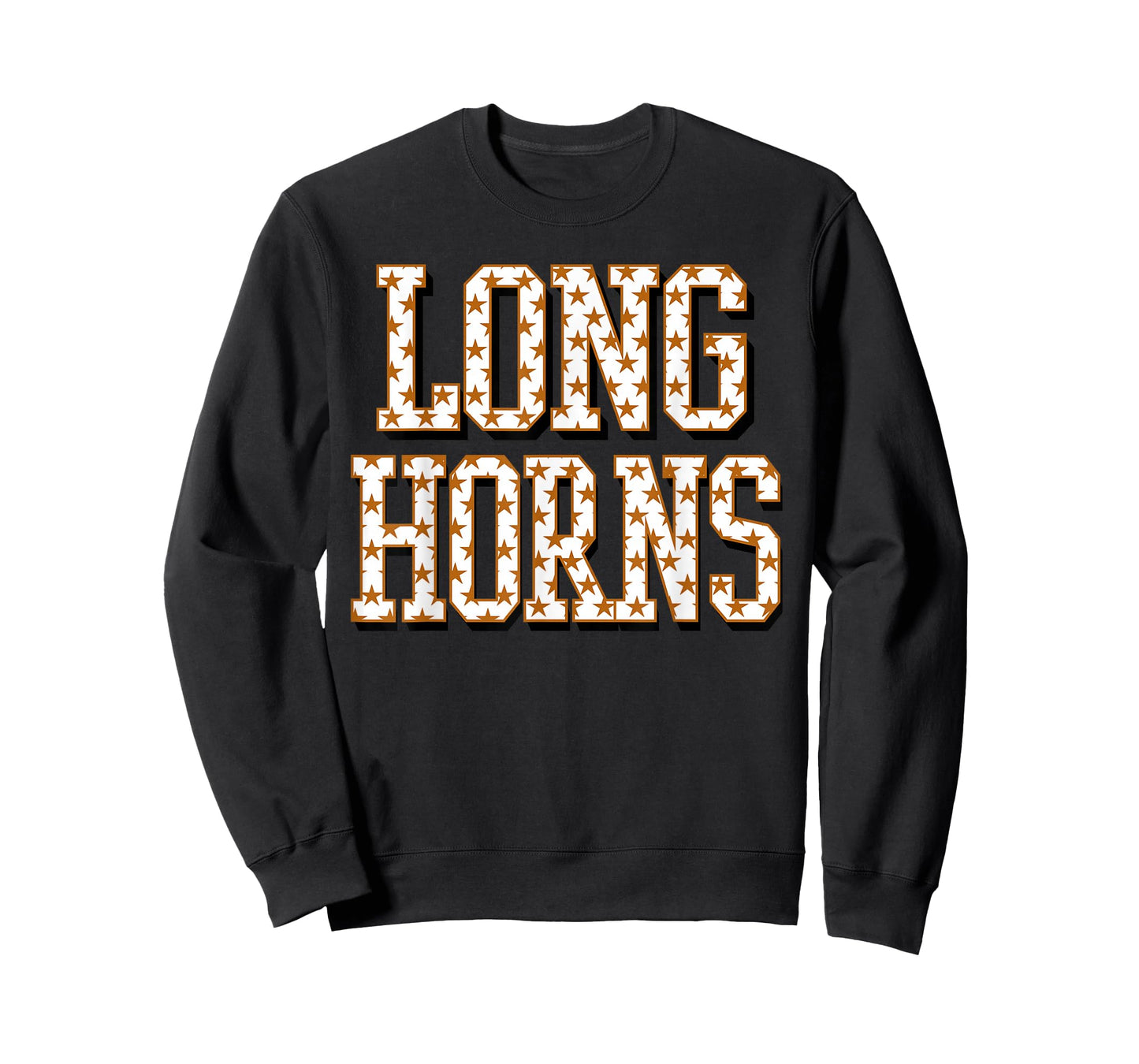 Longhorn Orange black white school spirit game day longhorn T-Shirt