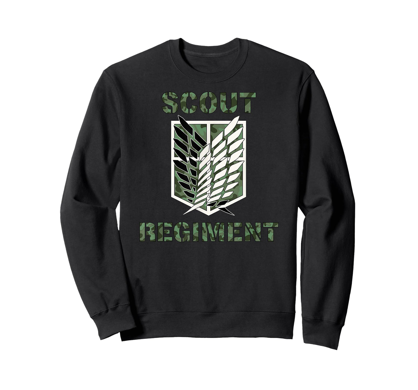 Attack on Titan Season 2 Scout Regiment Camo Print Anime T-Shirt
