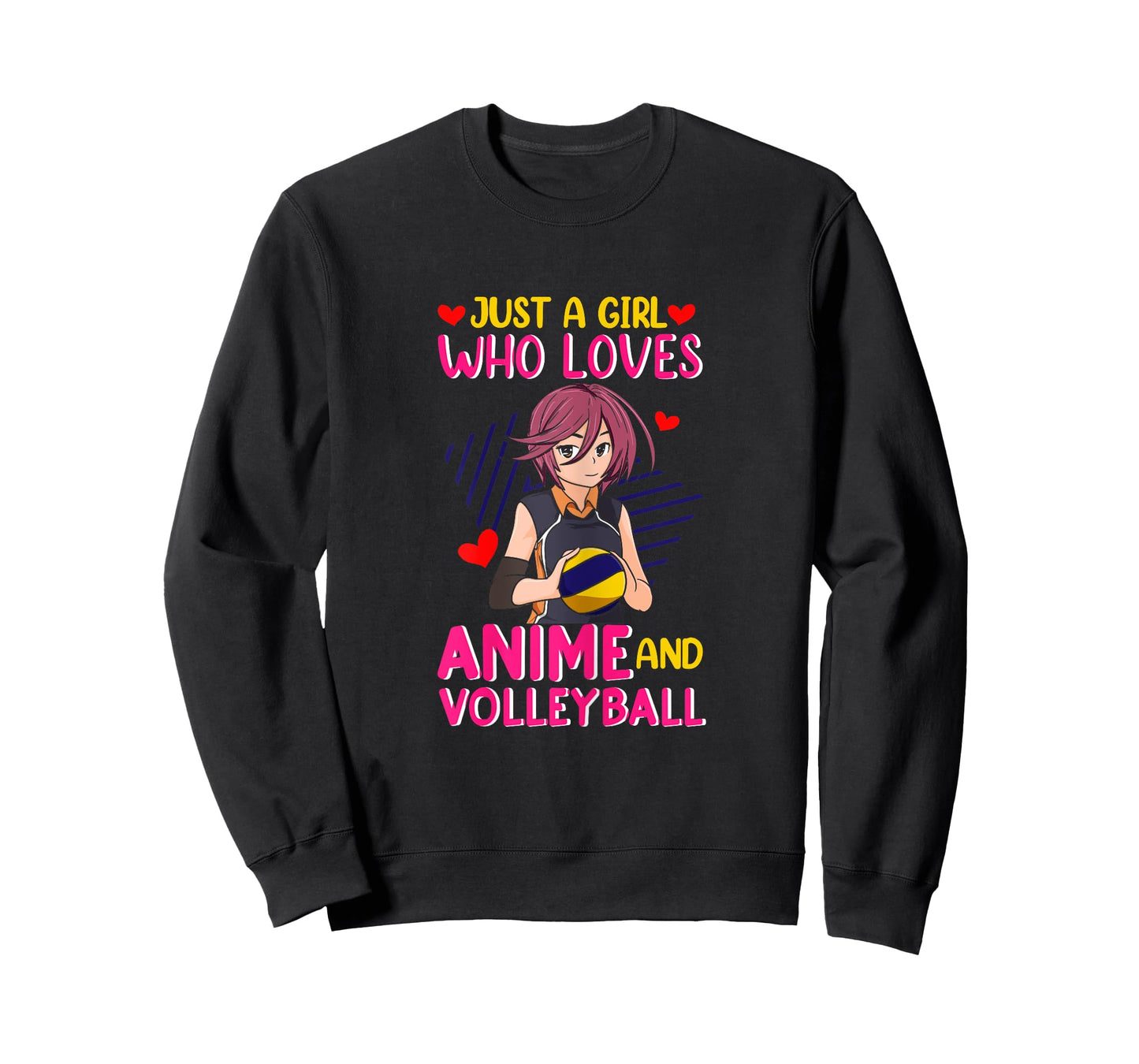 Just A Girl Who Loves Anime and Volleyball - Kawaii T-Shirt