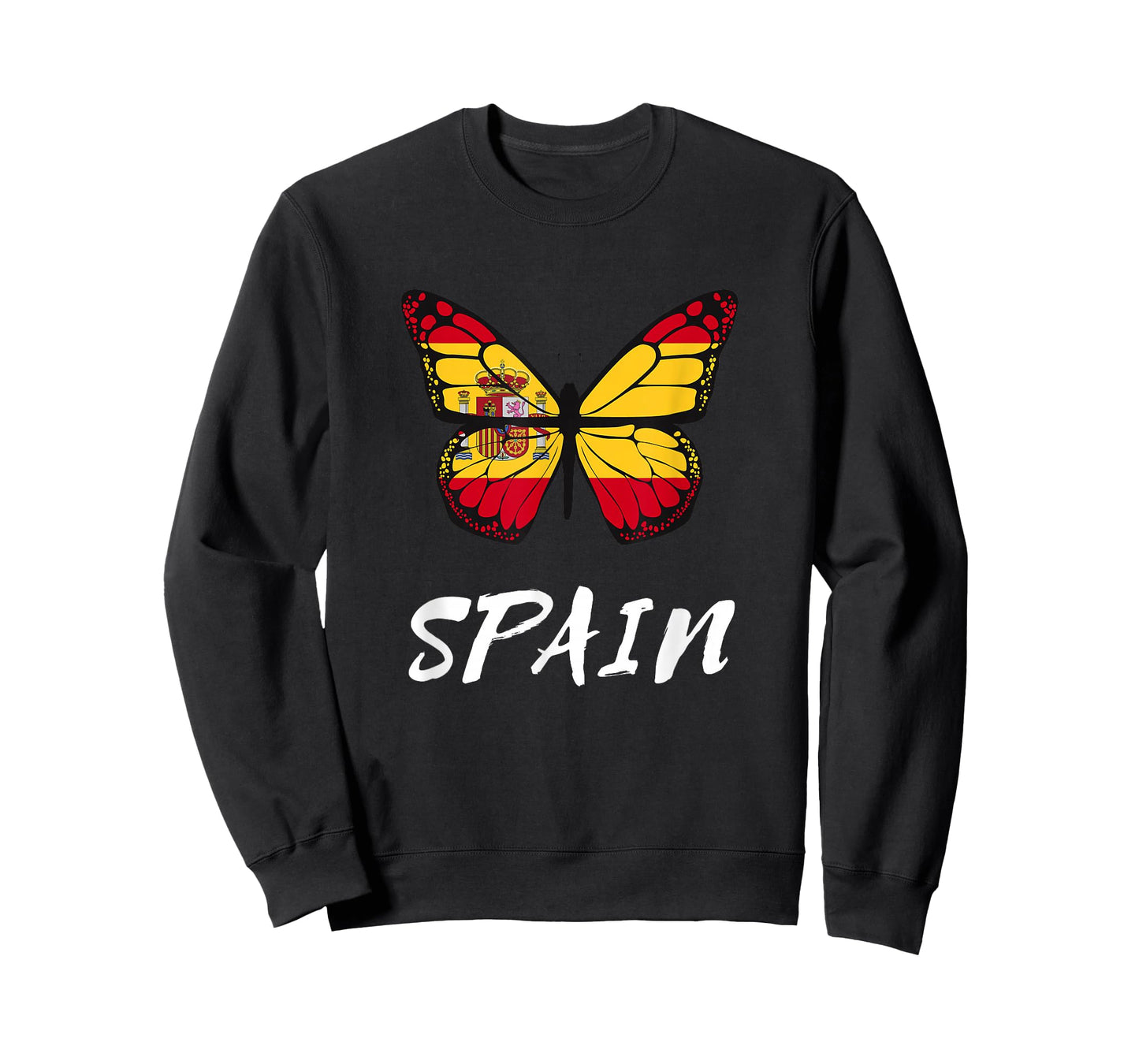 Spain Butterfly Flag España Pride Spanish Roots T-Shirt