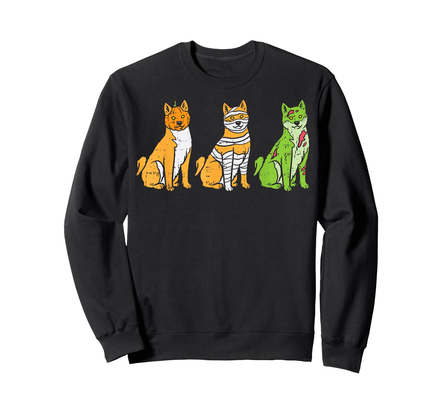 Pumpkin Mummy Zombie Shiba Inu Dog Halloween Akita Gift T-Shirt