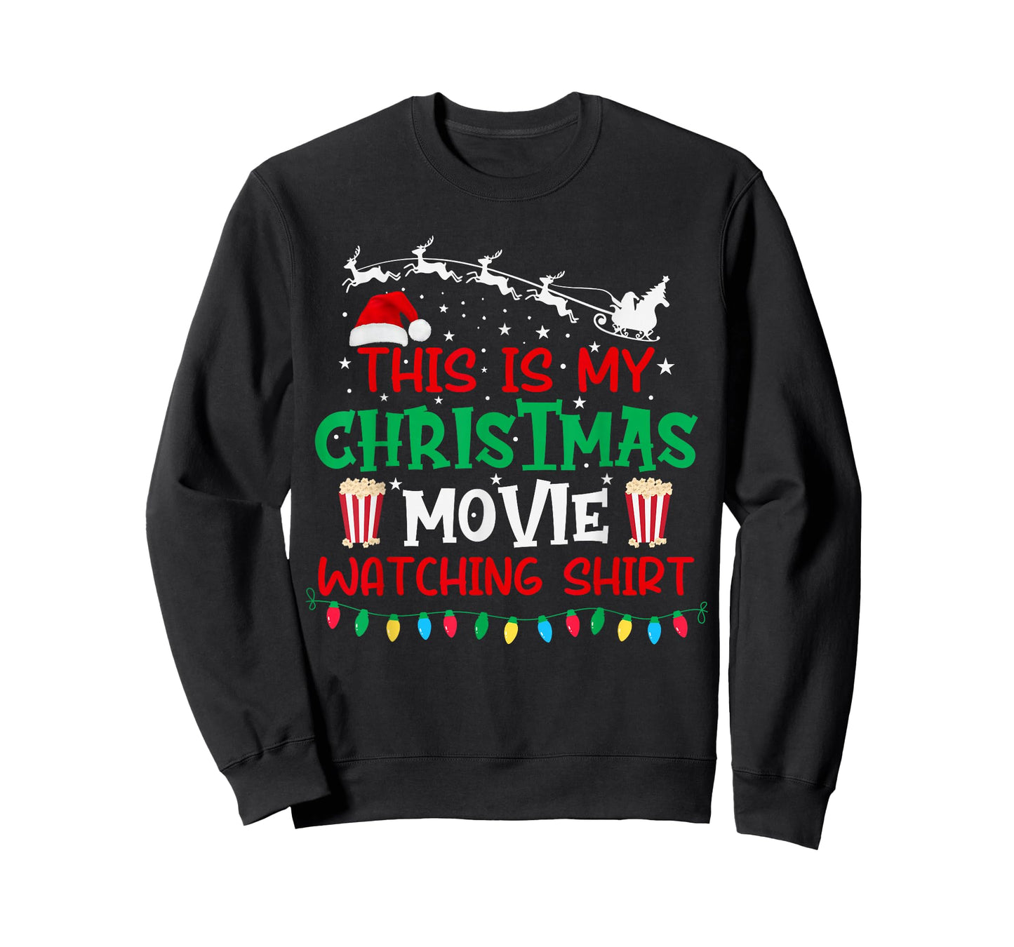 This is My Christmas Movie Watching Shirt Funny Xmas Movie T-Shirt
